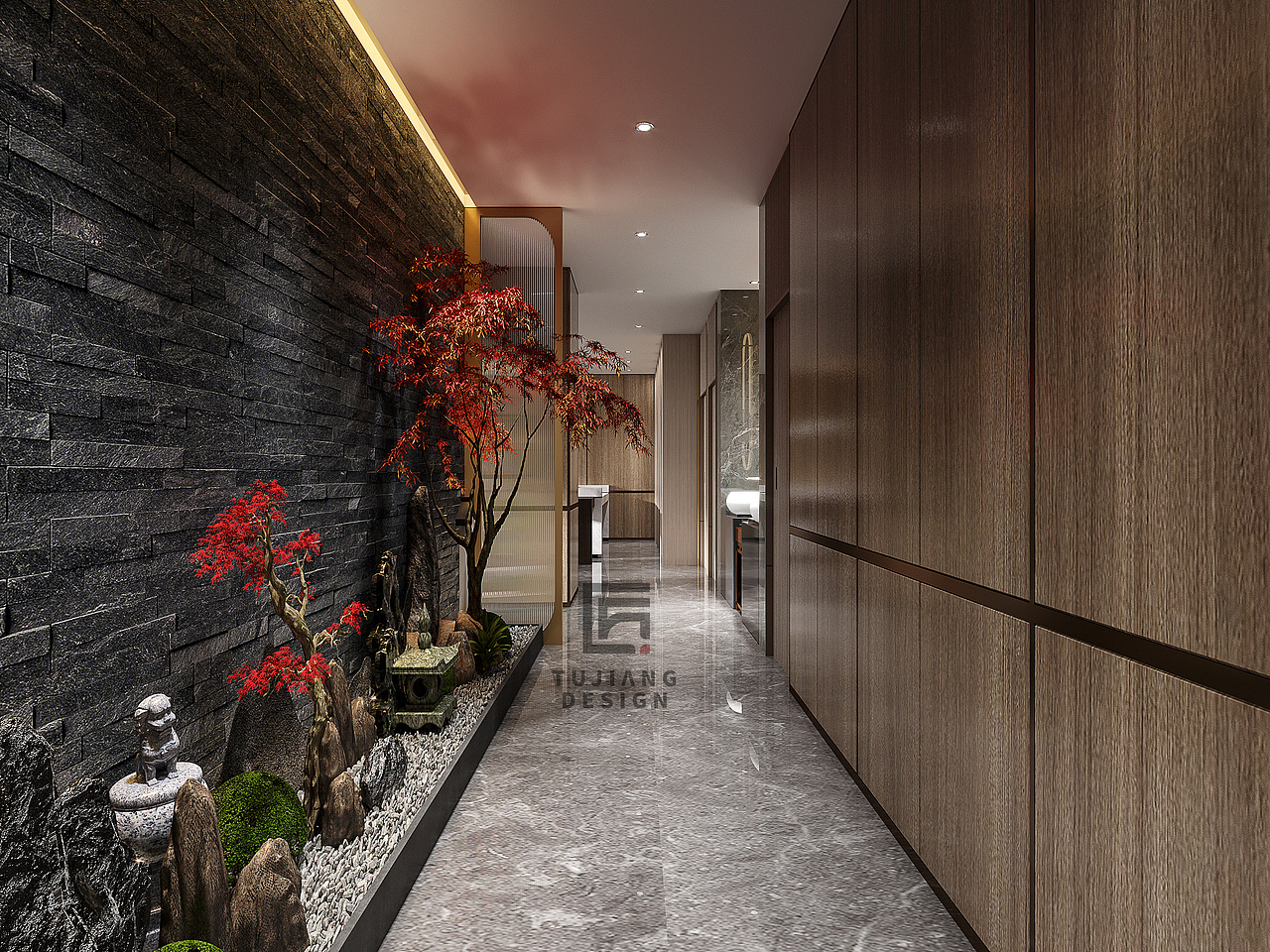 曲径通幽 | 中式走廊设计