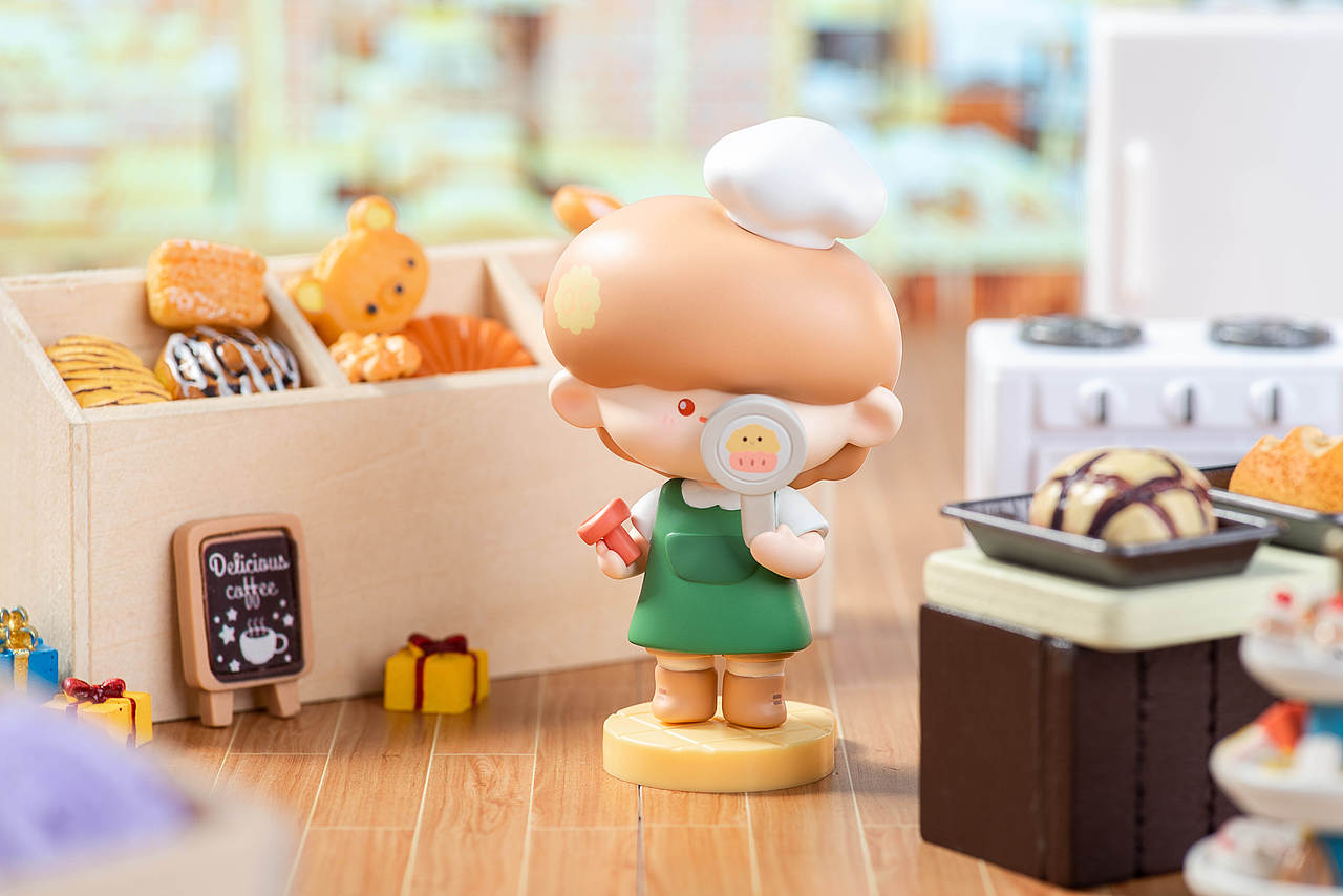 潮玩盲盒 包包兄妹bread bao&bao面包工坊系列创意摆件