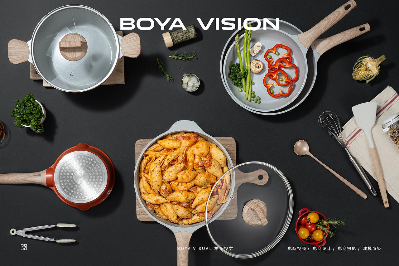 海外厨具摄影 ｜出口家用厨房锅具 X BOYA 视觉创作（图ZMzQzNjg2MTk2） - 产品摄影 - 站酷设计师柏亚视觉摄影原创素材 - 站酷ZCOOL