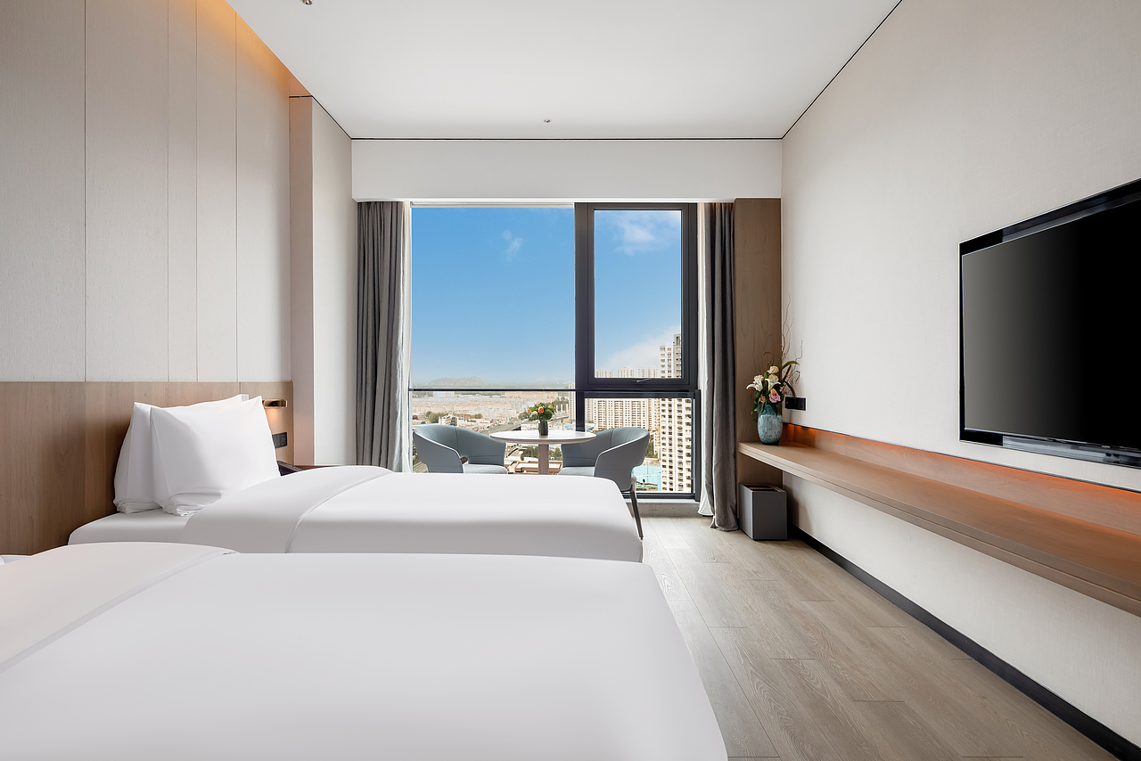 济南中海凯骊酒店客房,楼体拍摄