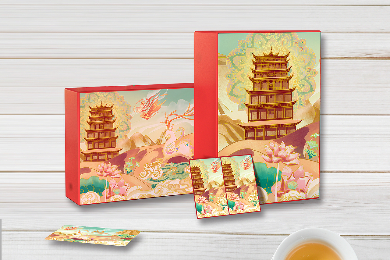 敦煌·朝圣（图ZMzAxMzQ2NjI0） - 商业插画 - 站酷设计师洛书书原创素材 - 站酷ZCOOL