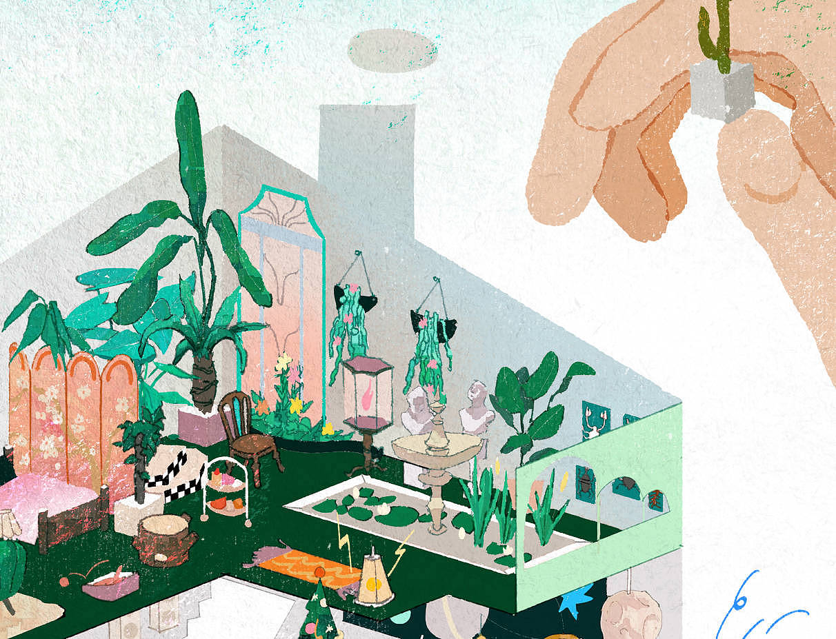 Nimo Jiang: 梦中的房子（图ZMzA2NTAyOTky） - 商业插画 - 站酷设计师飞船重水原创素材 - 站酷ZCOOL