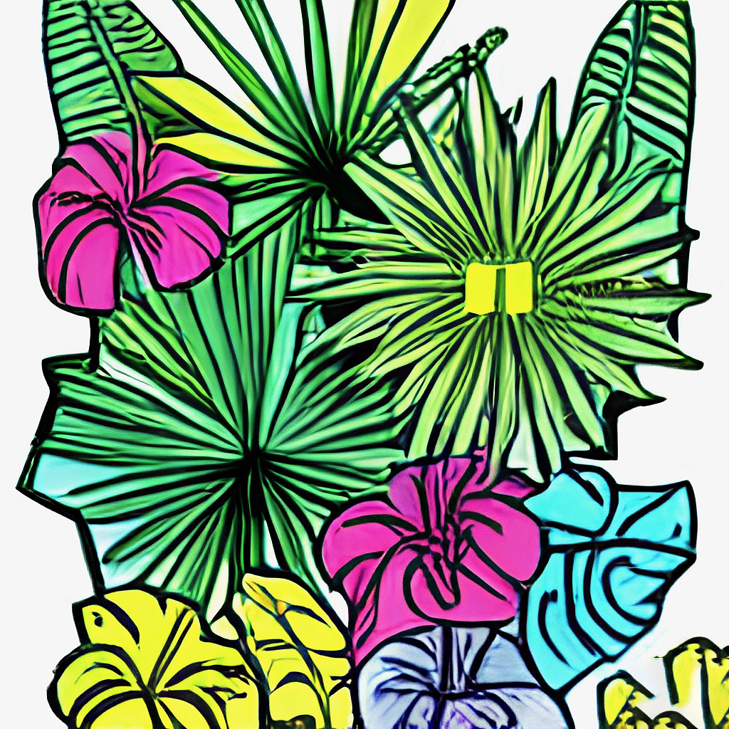 #wow+数字艺术nft热带植物龟背竹（图ZMzE5NzcxMzM2） - AI作品 - 站酷设计师pigtruman原创素材 - 站酷ZCOOL