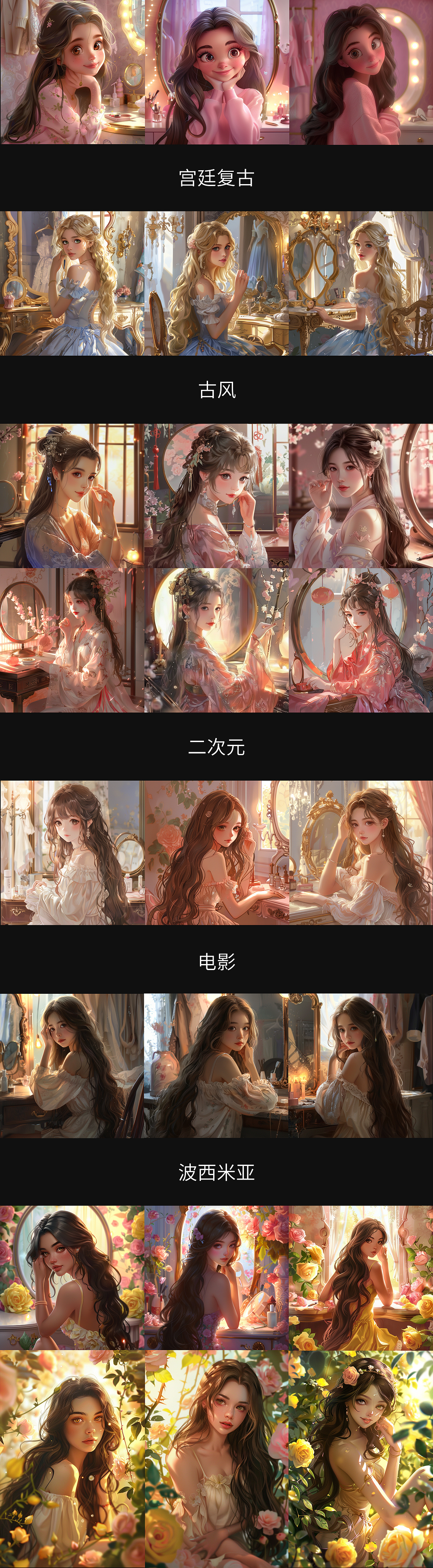 AI绘画-各种风格人物篇