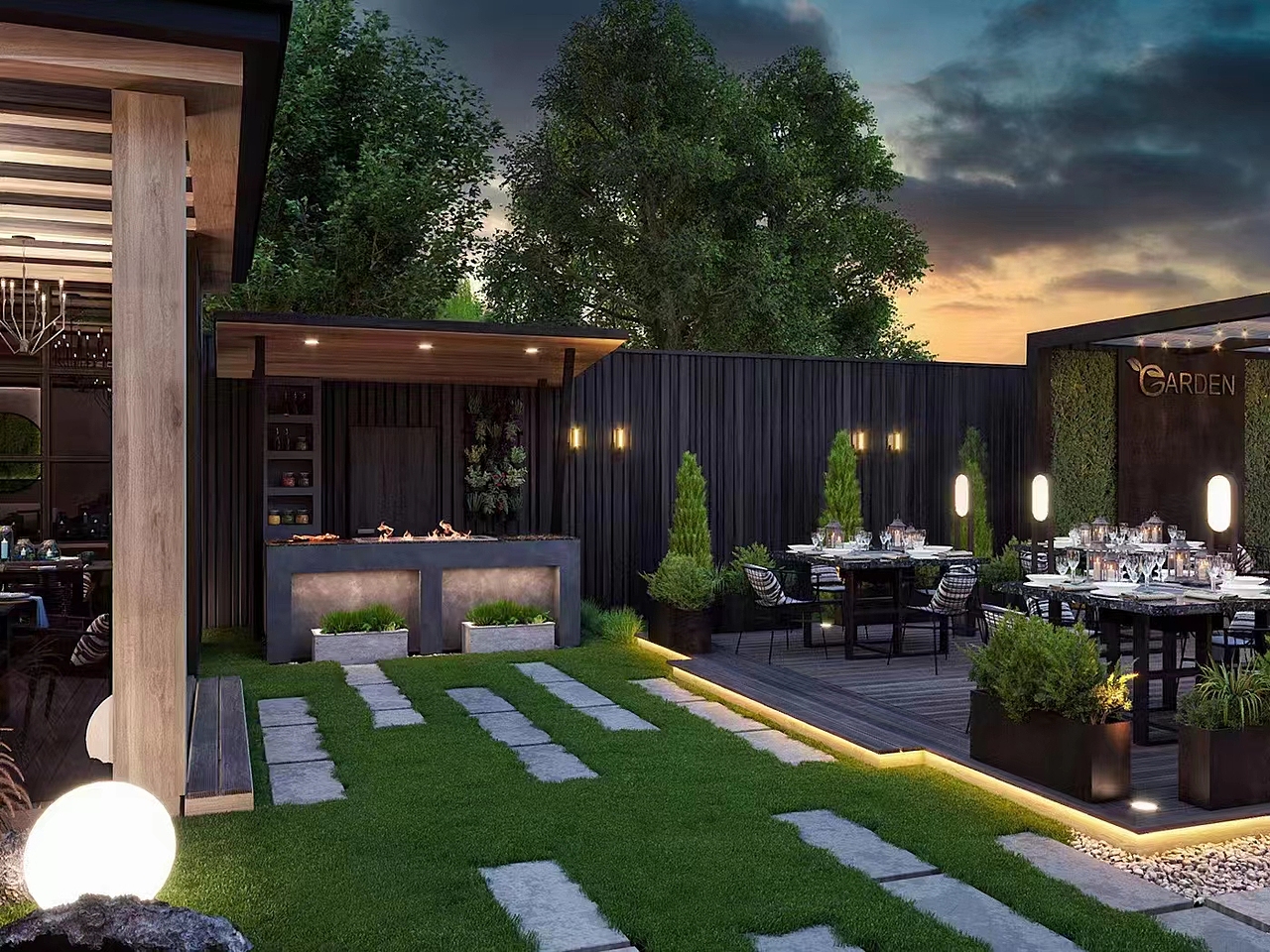 户外餐厅|美味佳肴,家人共享