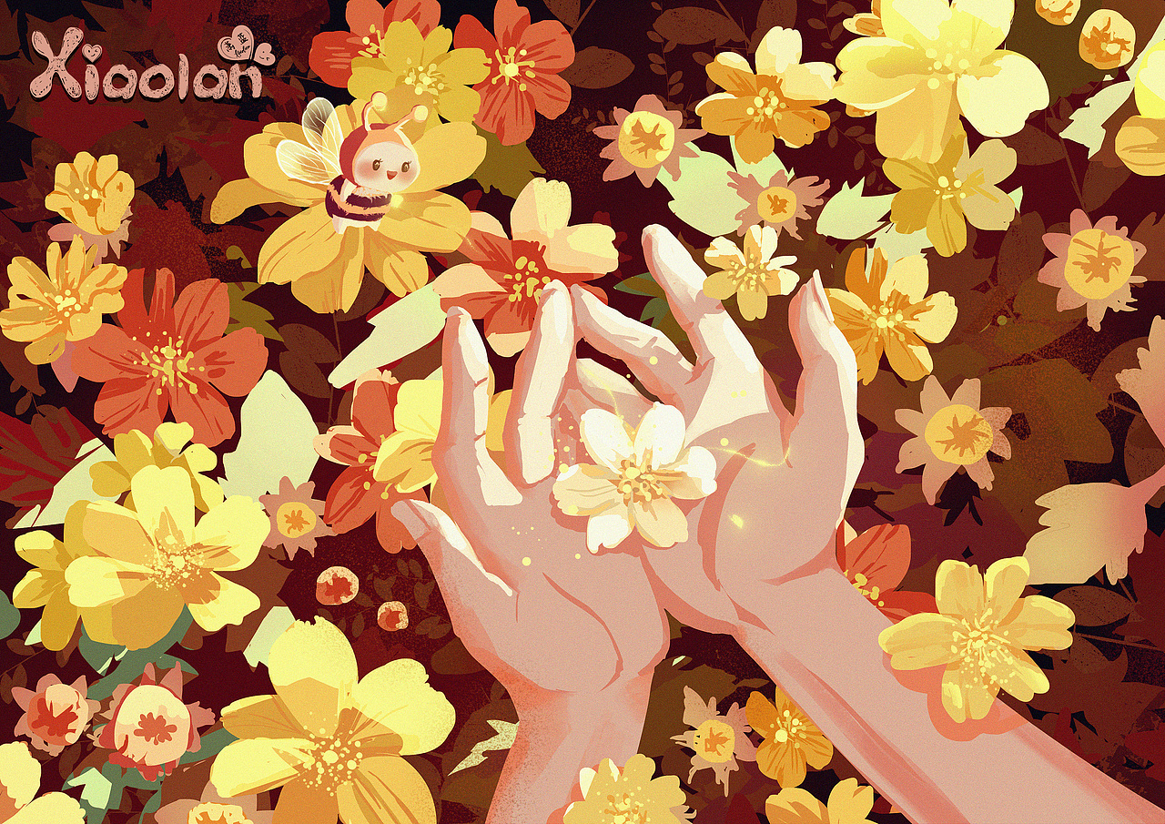 速途116#捧花（图ZMzYwNTc1ODAw） - 艺术插画 - 站酷设计师爱画画的萧蓝原创素材 - 站酷ZCOOL