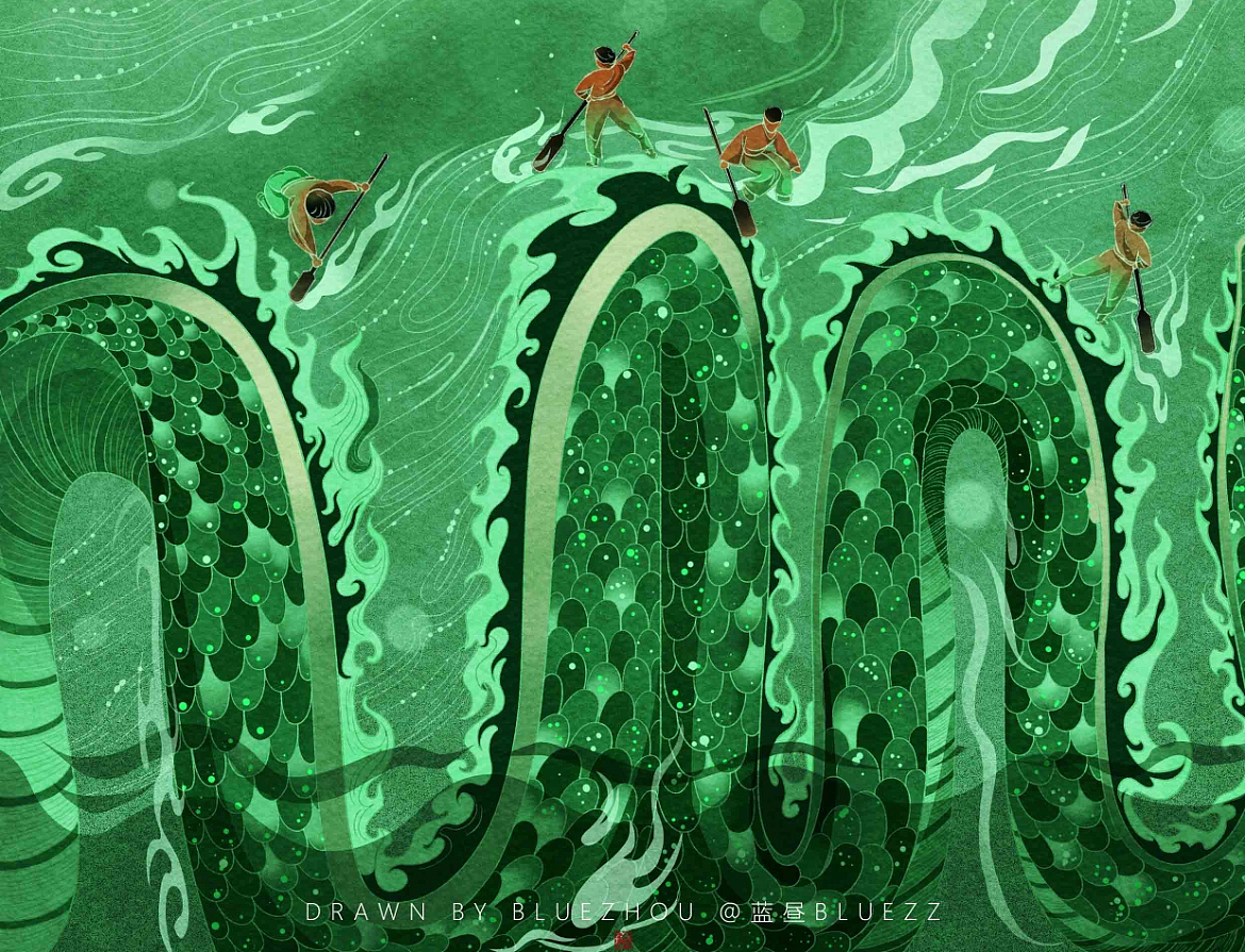 端午安康（图ZMzcwNTgxODAw） - 商业插画 - 站酷设计师蓝昼BlueZZ原创素材 - 站酷ZCOOL