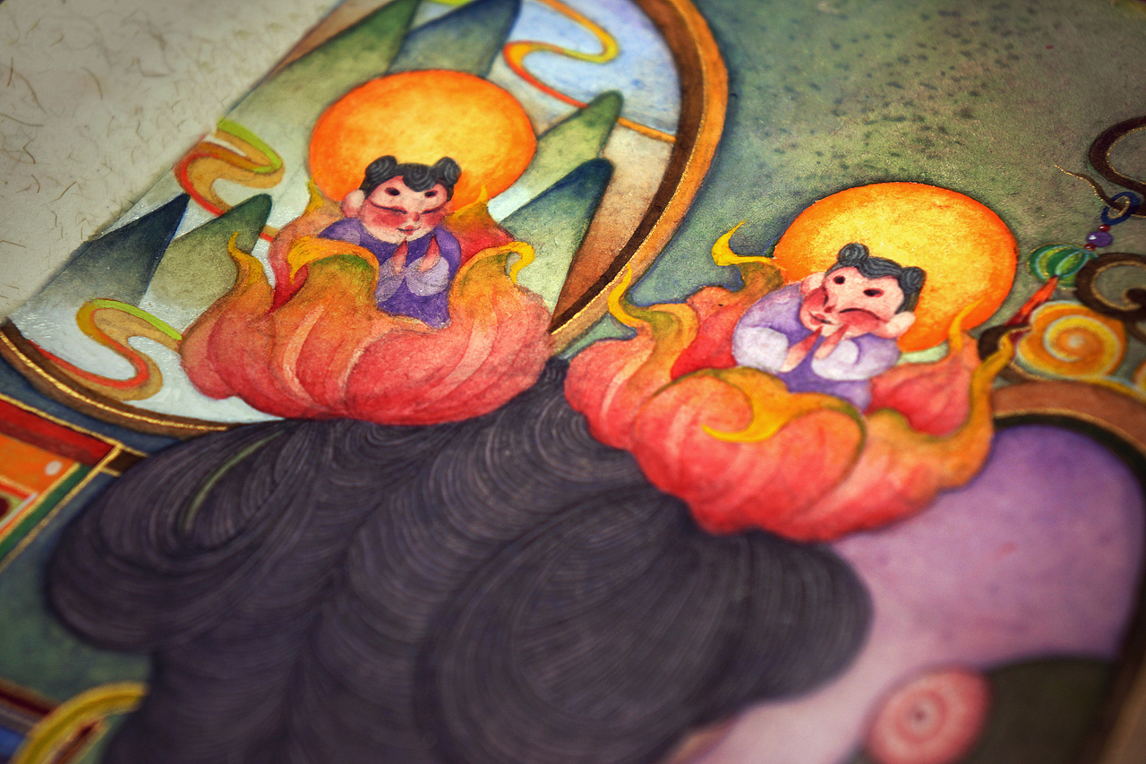 《幻影戏坊.密思使》白中南颜彩——人川集（图ZMzA4OTI3Nzg0） - 艺术插画 - 站酷设计师白中南原创素材 - 站酷ZCOOL