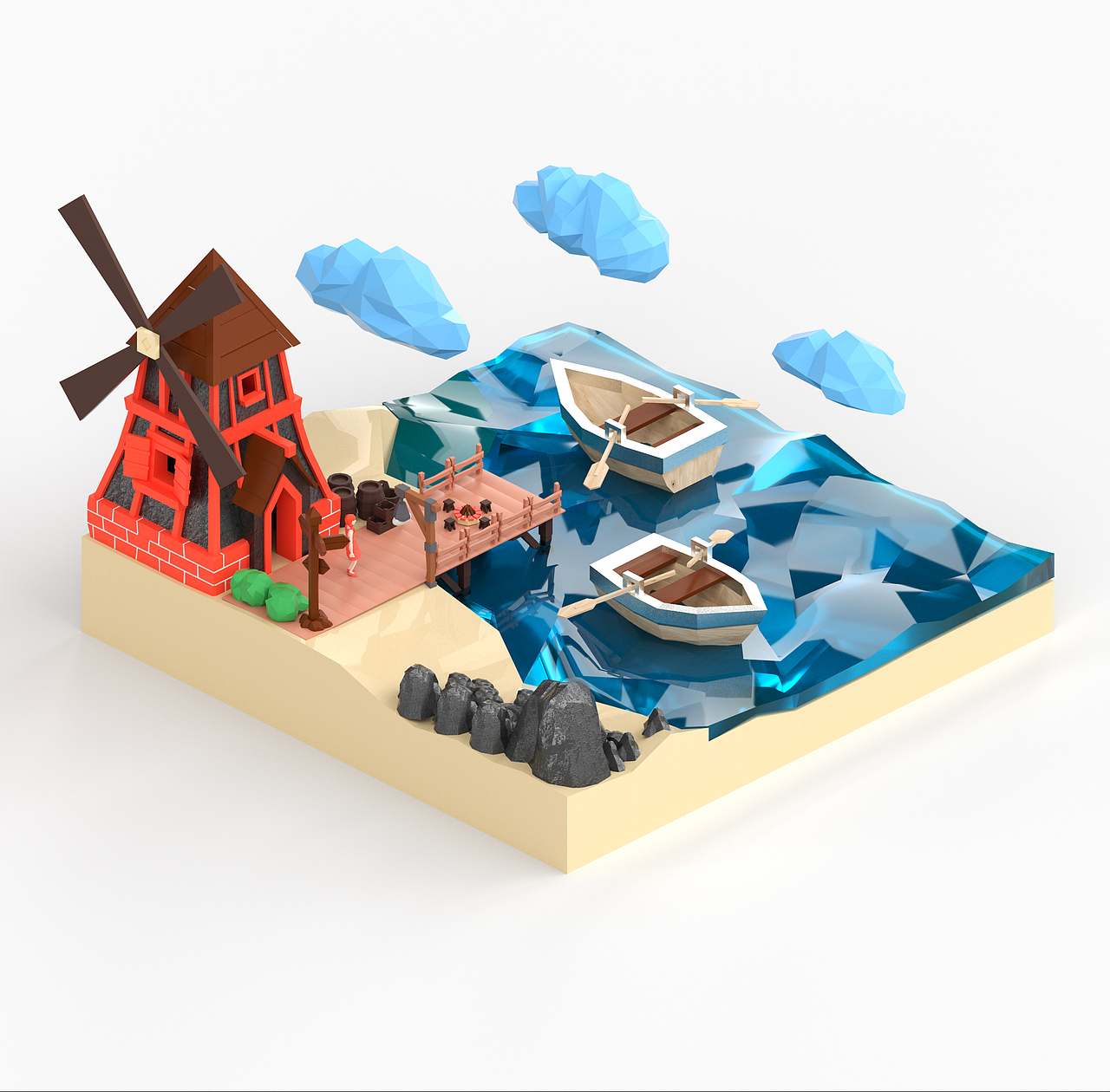建模渲染（图ZMzEzNzAwNjQ4） - 场景 - 站酷设计师暖风NUANFENG原创素材 - 站酷ZCOOL