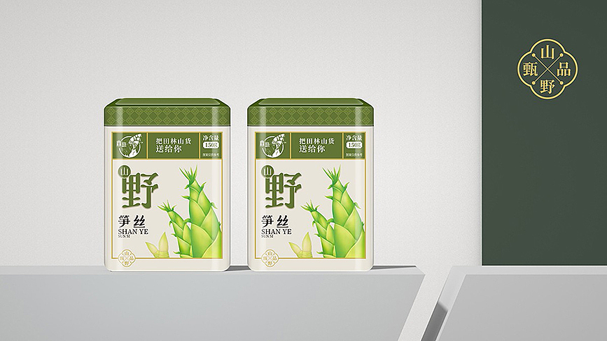 农产品包装 特产包装 竹笋包装  香菇包装  LOGO设计