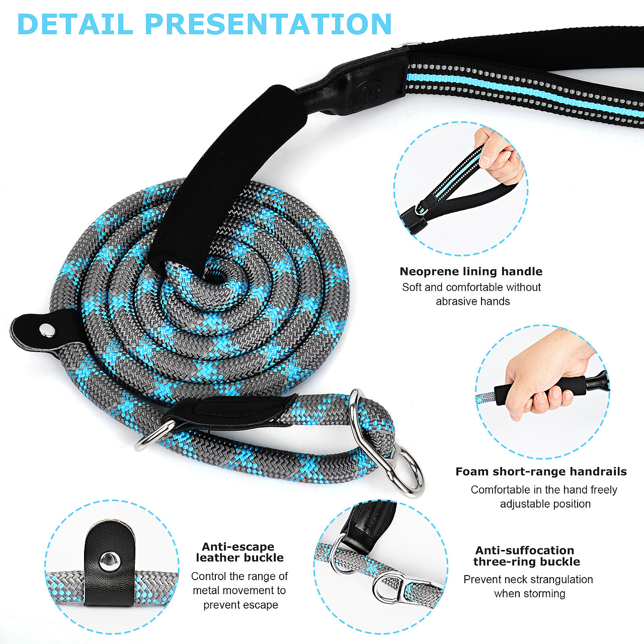 亚马逊宠物狗绳牵引绳