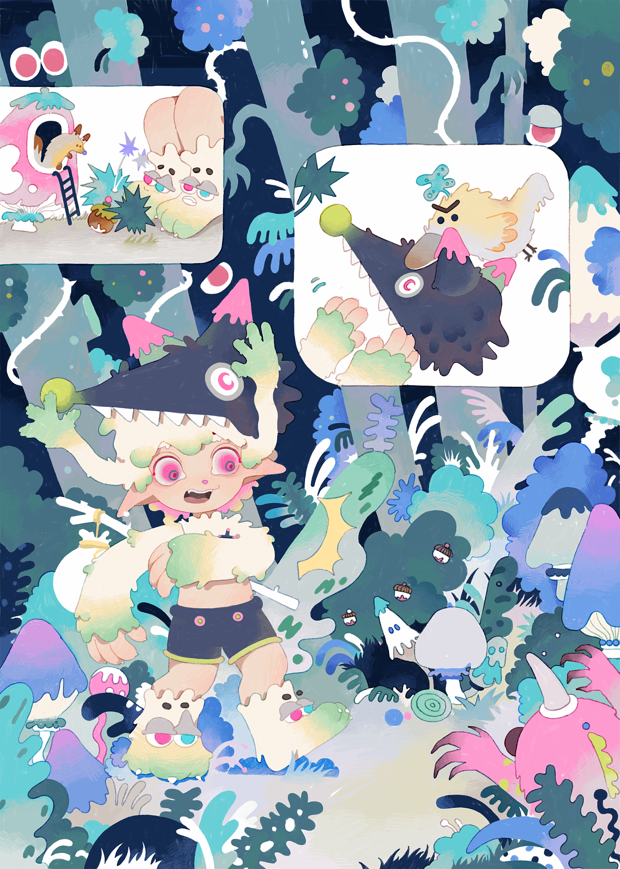 SOMO插画合集 | 旅途森林中的故事