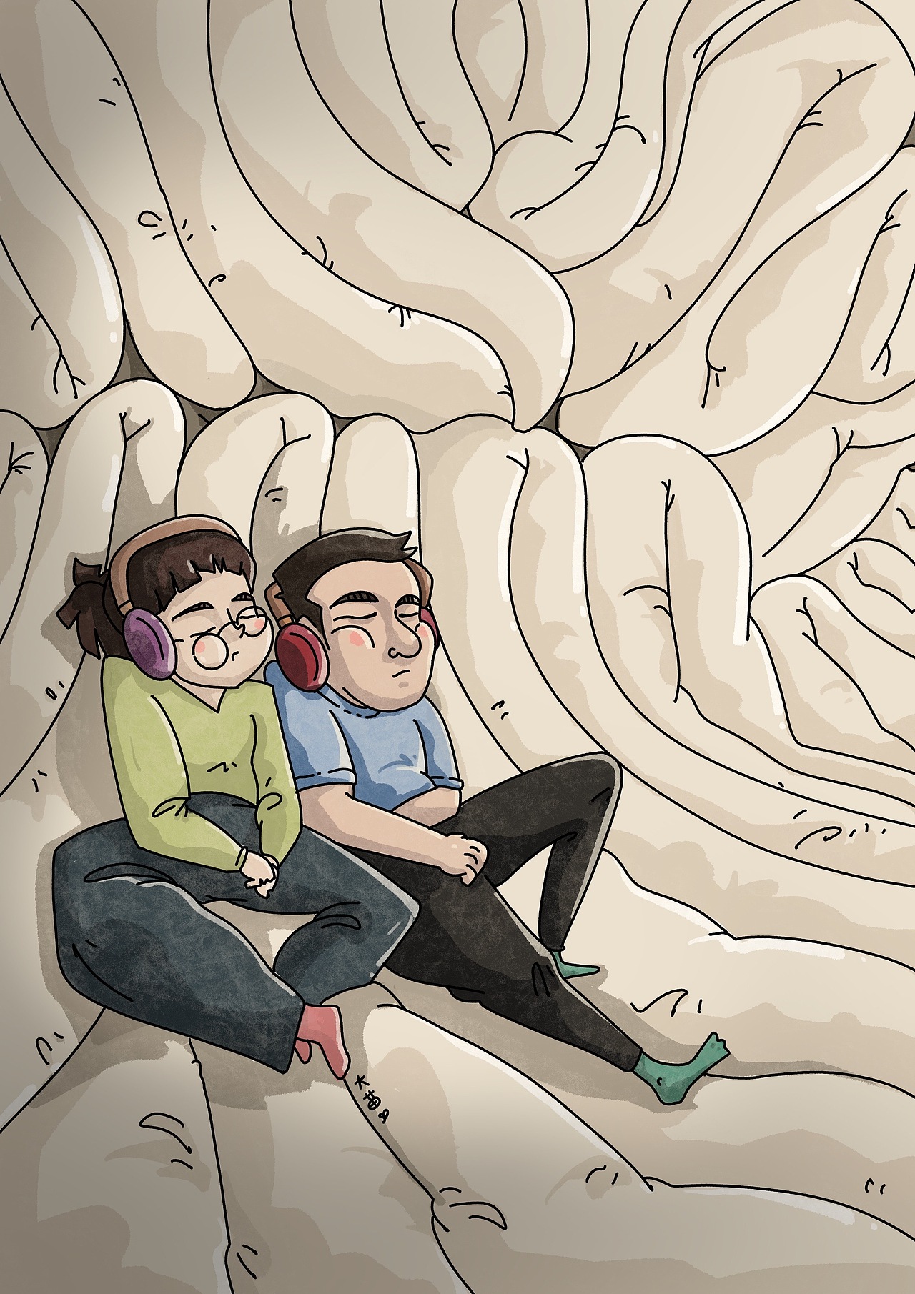 与咸鱼先生的游记（图ZMzE4NTI1NTY4） - 艺术插画 - 站酷设计师是有咸鱼的大苗耶原创素材 - 站酷ZCOOL