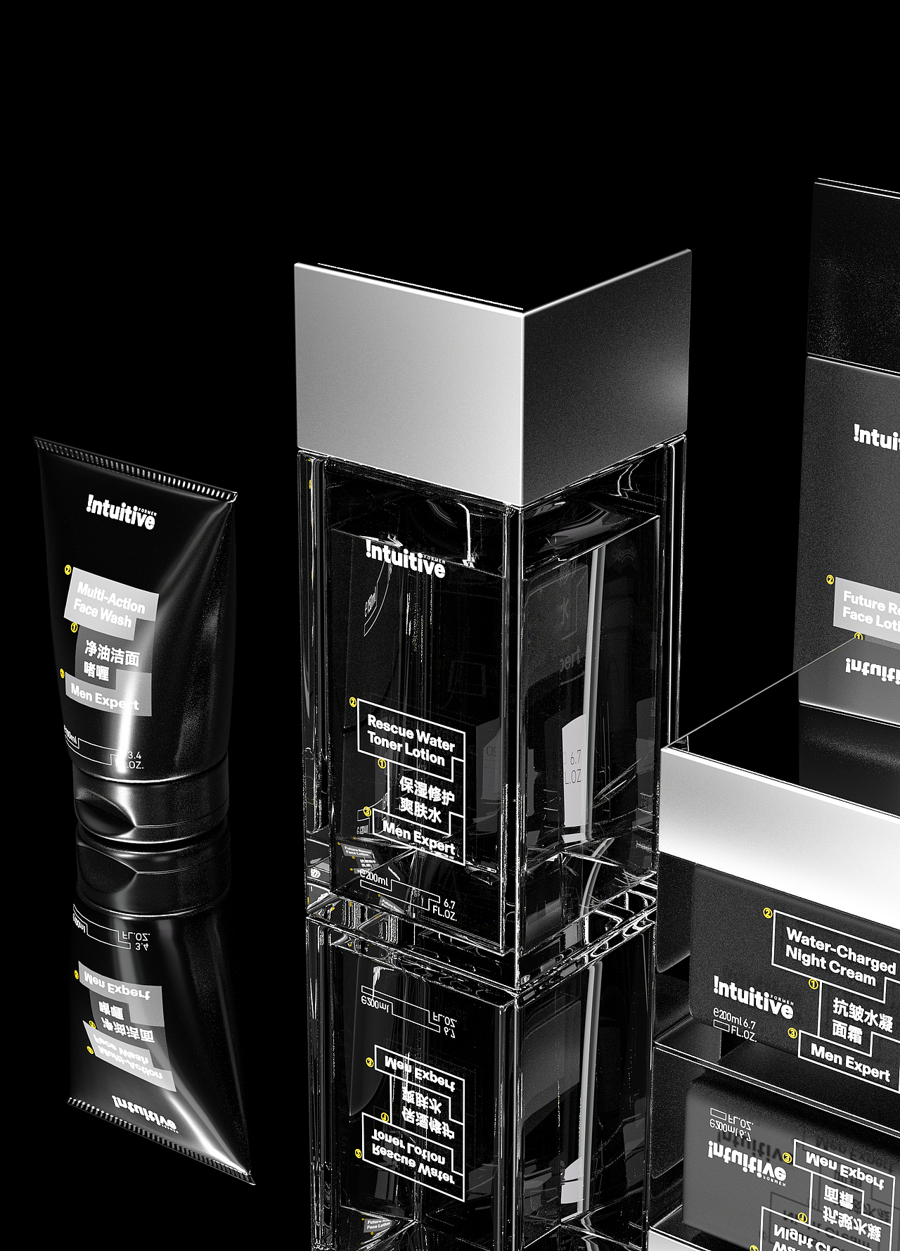 Intuitive男士护肤品牌设计（图ZMzA5MjQ4MDMy） - 品牌 - 站酷设计师刺猬丨OneTwoOne原创素材 - 站酷ZCOOL