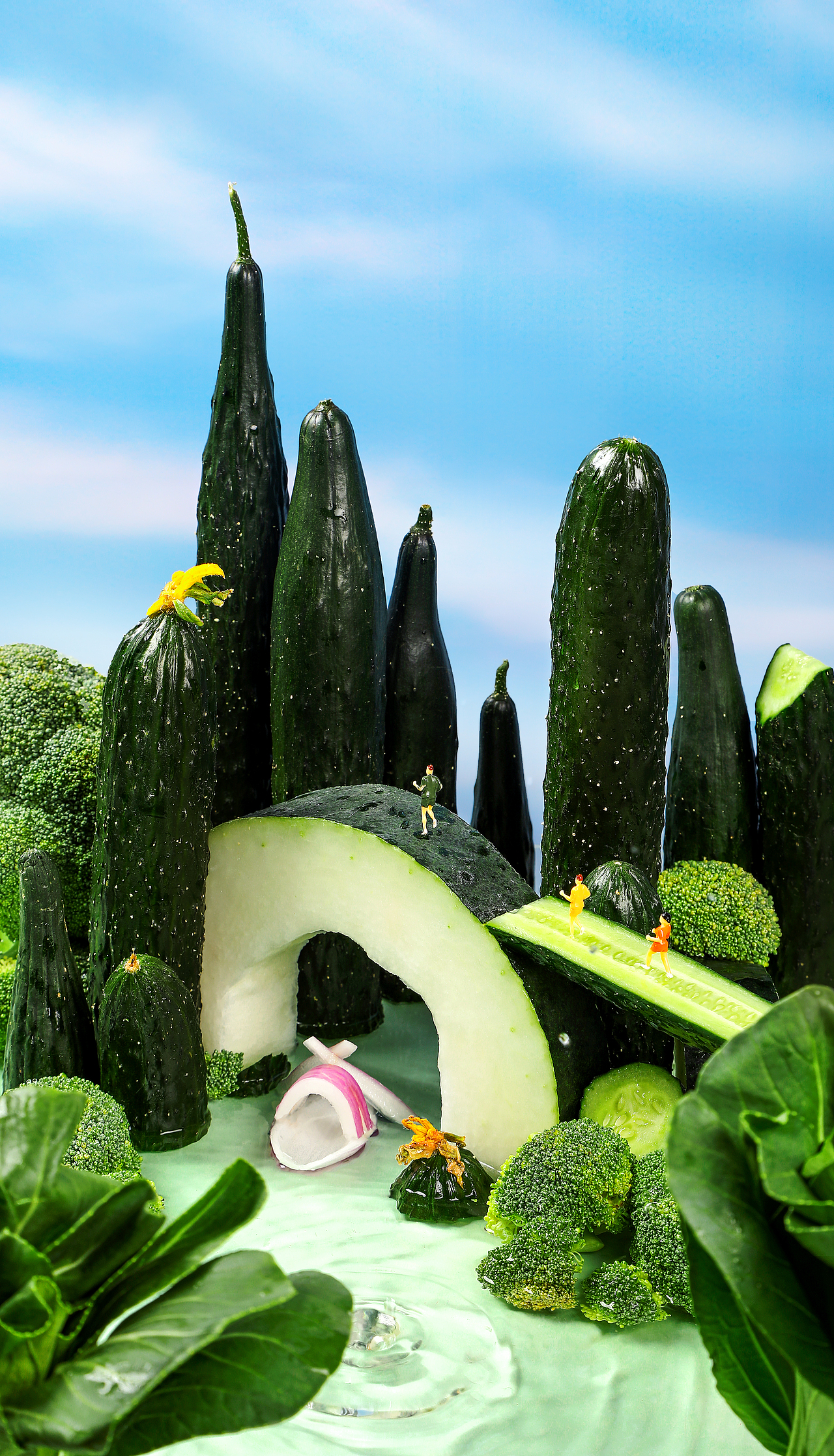 黄瓜X凨影视觉X蔬菜X微观X创意摄影