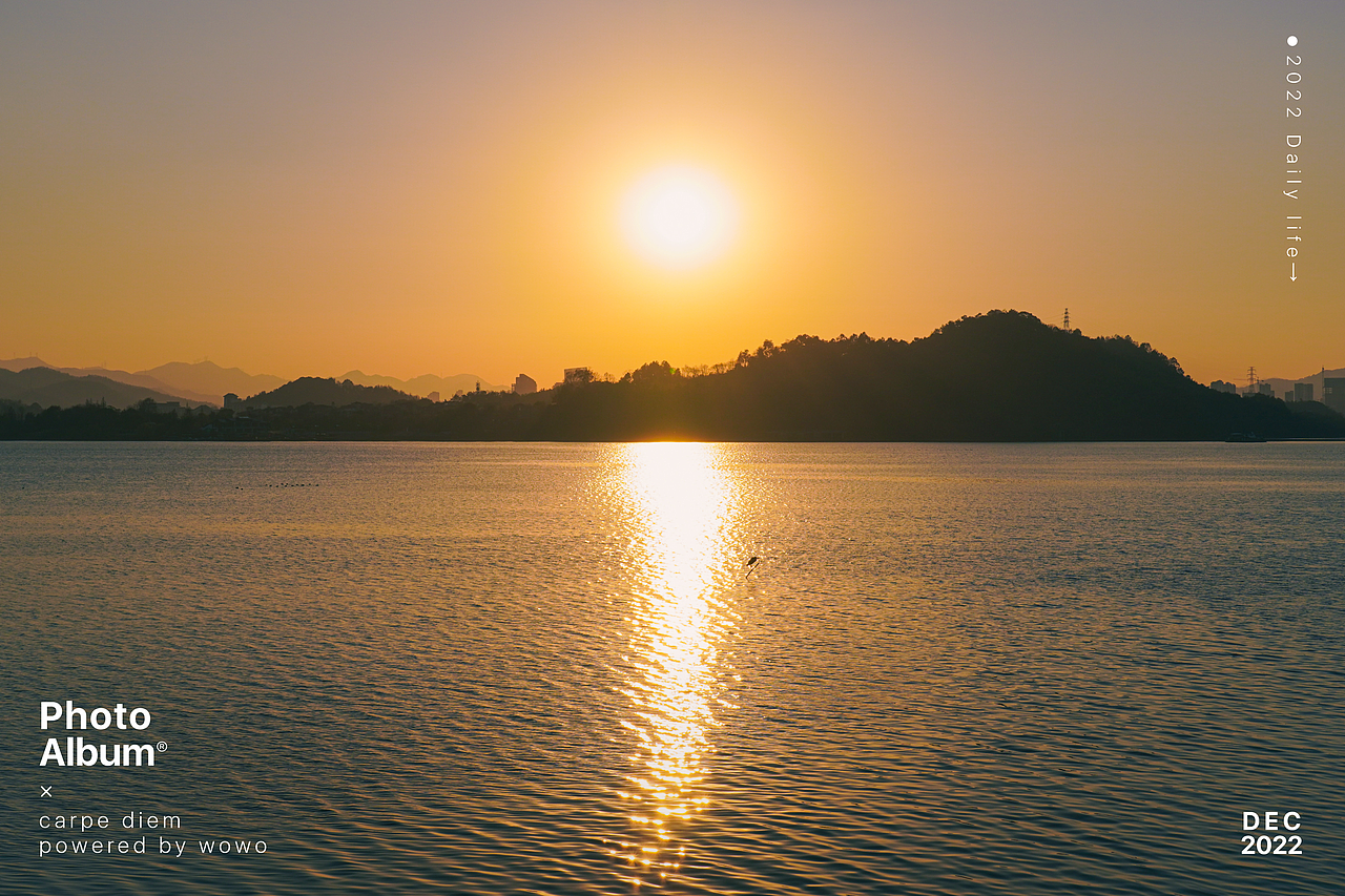 12月 | 落日环湖骑行（图ZMzI2MjQ2Mjcy） - 风光摄影 - 站酷设计师wow0原创素材 - 站酷ZCOOL