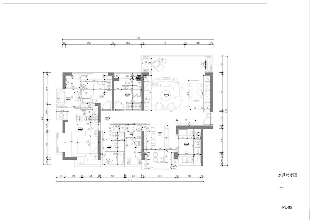 施工图||现代家装室内装饰