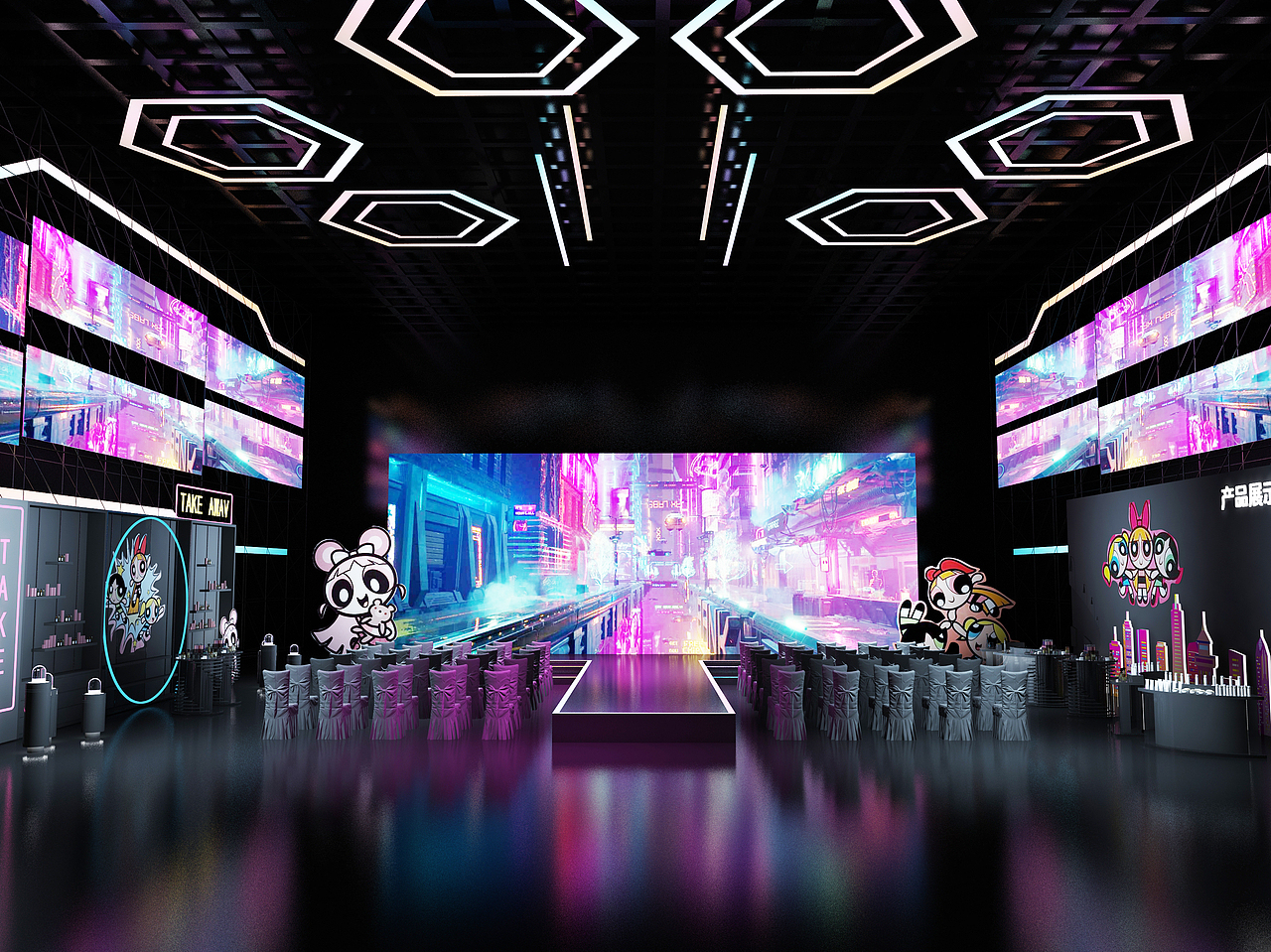 赛博朋克护肤发布会（图ZMzExMjQ2NjY0） - 其他三维 - 站酷设计师Fing_原创素材 - 站酷ZCOOL