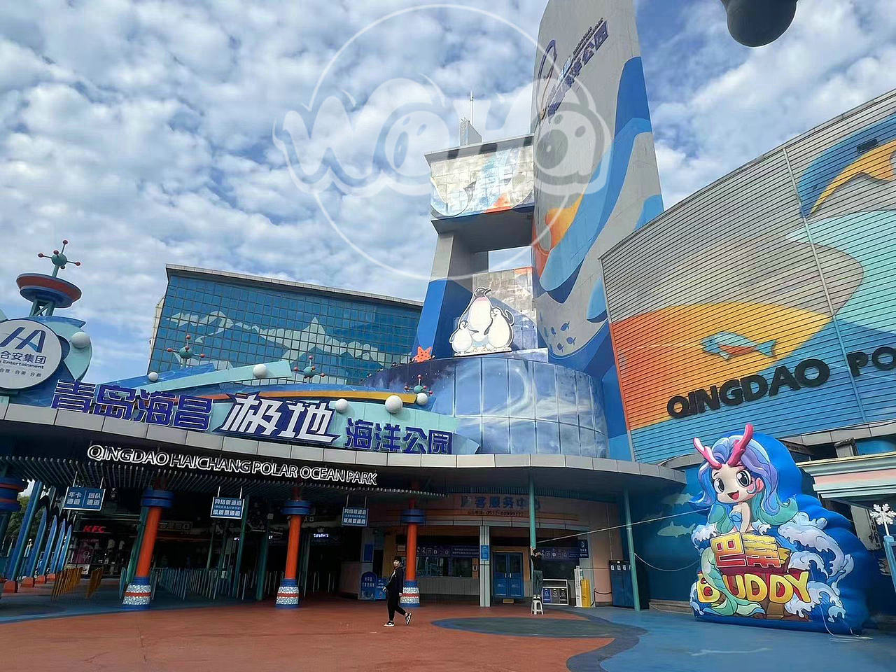 充气美人鱼气模 海昌渔人码头 IP形象卡通定制 