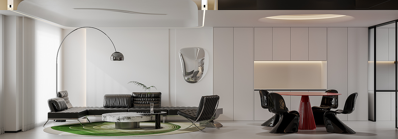 现代极简别墅案例（图ZMzYyMDcyMzU2） - 家装设计 - 站酷设计师白龙马效果图杨芸原创素材 - 站酷ZCOOL