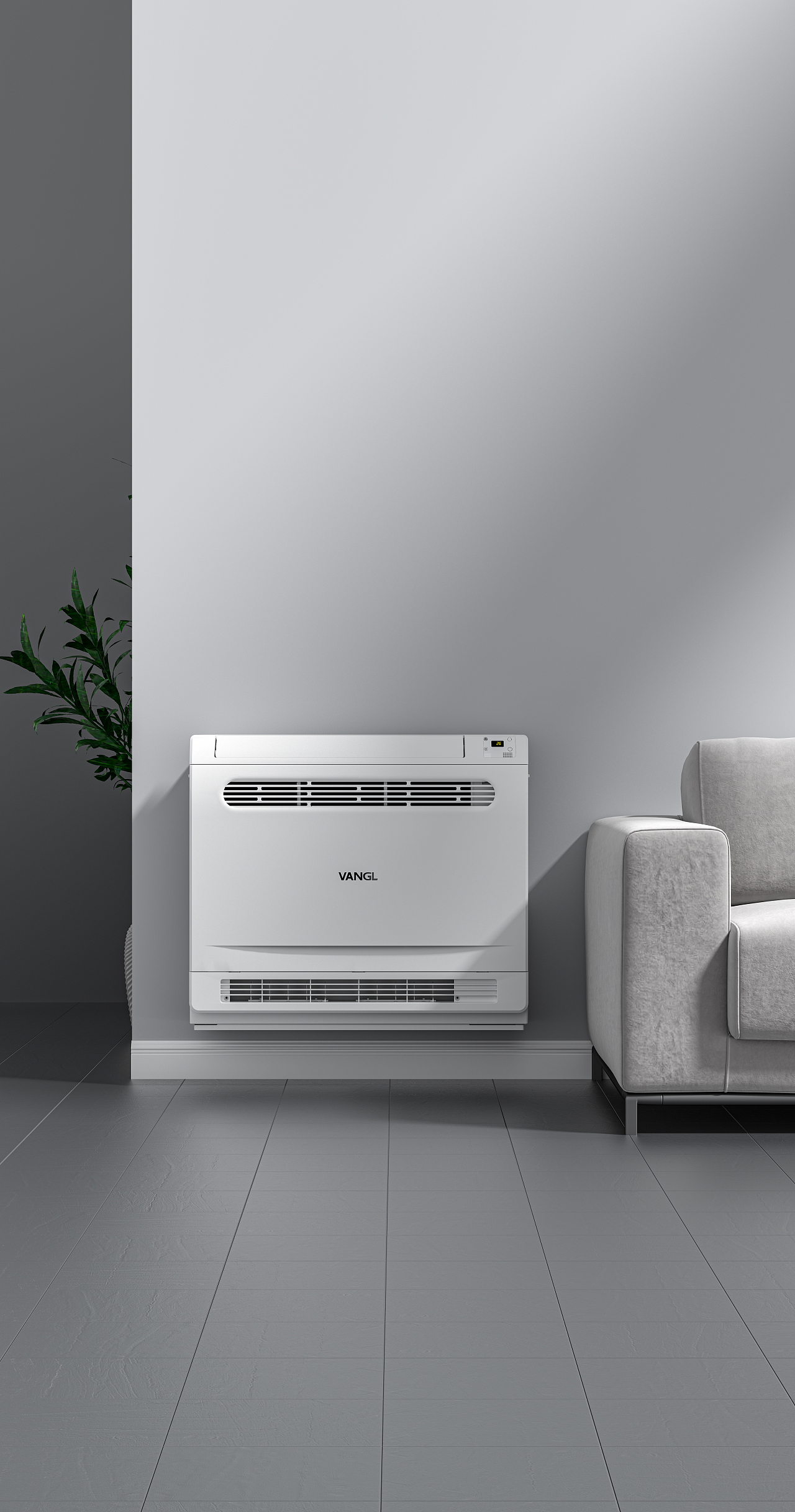 万居隆空气能热风机电商地暖热泵空调详情页主图