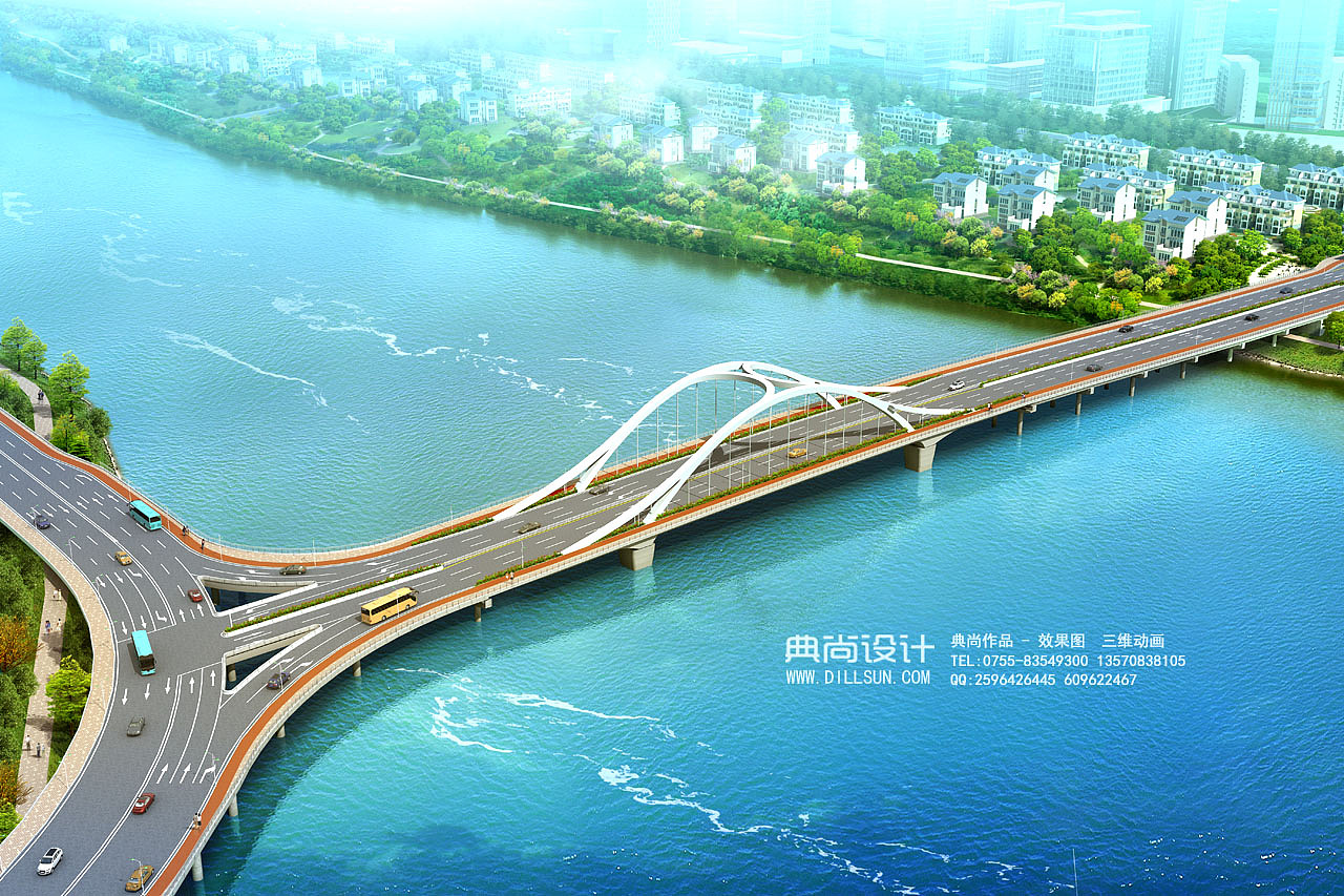桥梁设计效果图