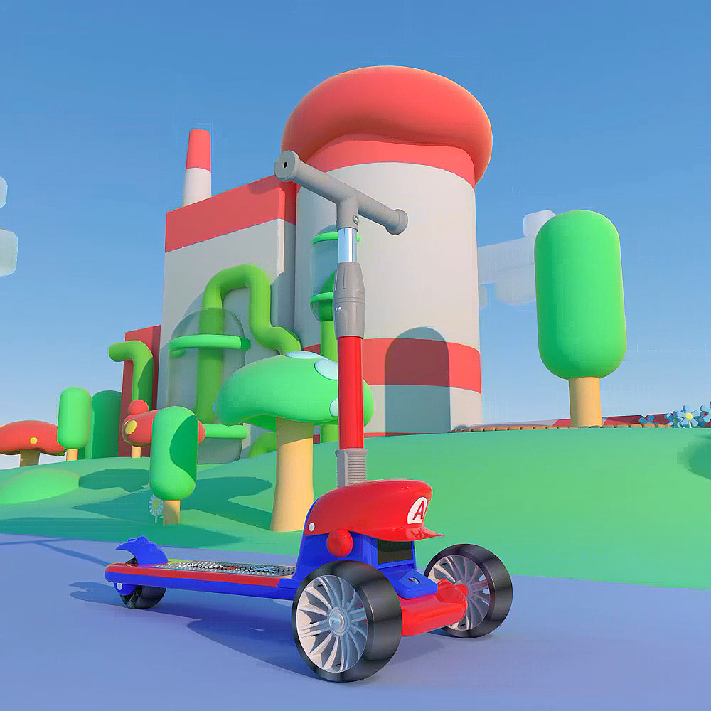 驶向乐趣的彩色世界：超级玛丽童车广告（图ZMzYwMDcwMDky） - 产品 - 站酷设计师设计师羊驼原创素材 - 站酷ZCOOL