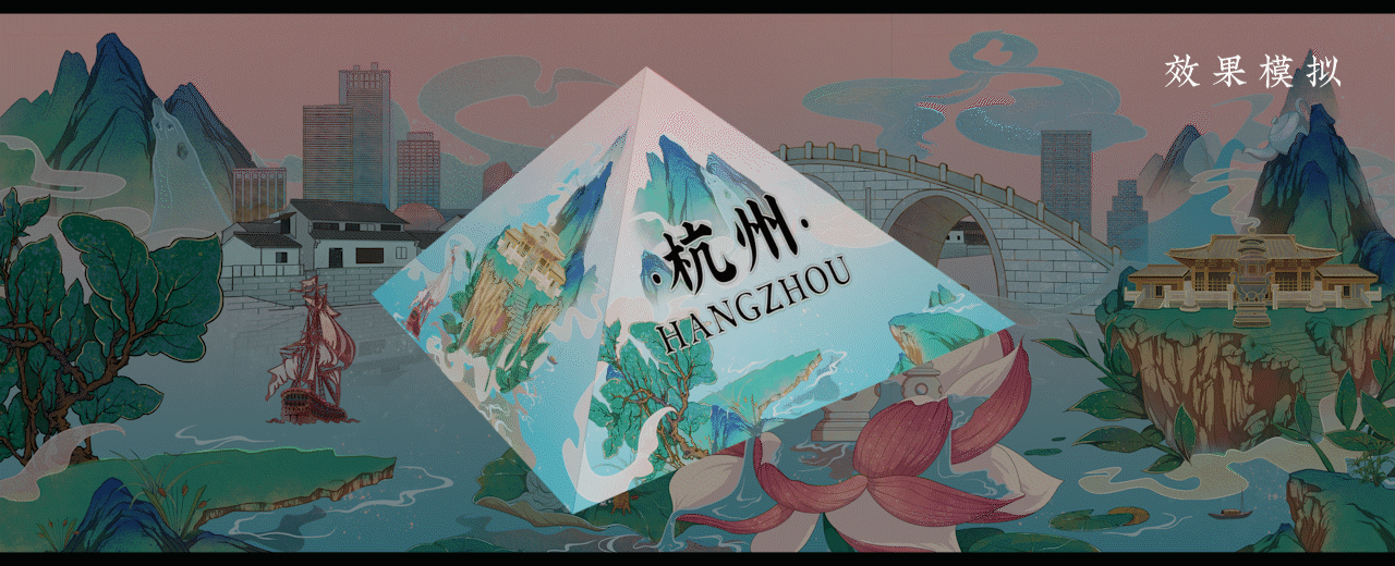 国潮插画｜千载运河·京杭长卷（图ZMzI0NzYyMzcy） - 商业插画 - 站酷设计师GourdinGroup原创素材 - 站酷ZCOOL