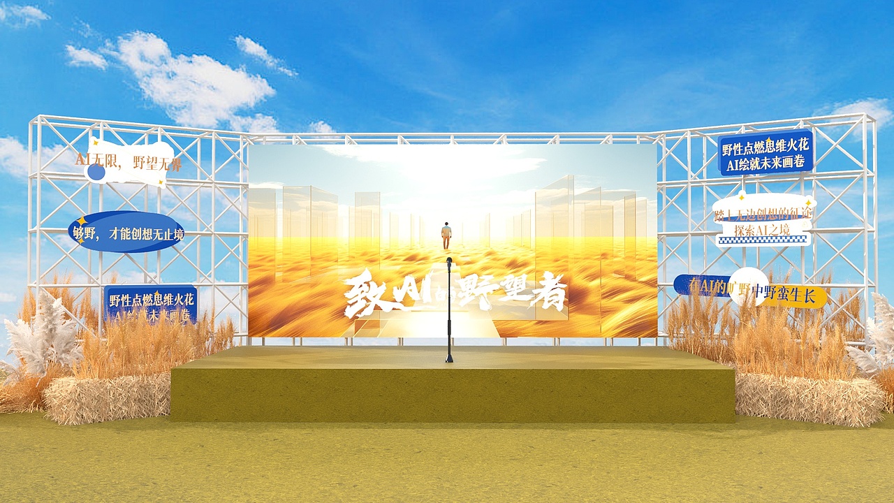 2023百度AI营销创想季（图ZMzU4NjIwMzg0） - 展陈设计 - 站酷设计师Q1创意设计工作室原创素材 - 站酷ZCOOL
