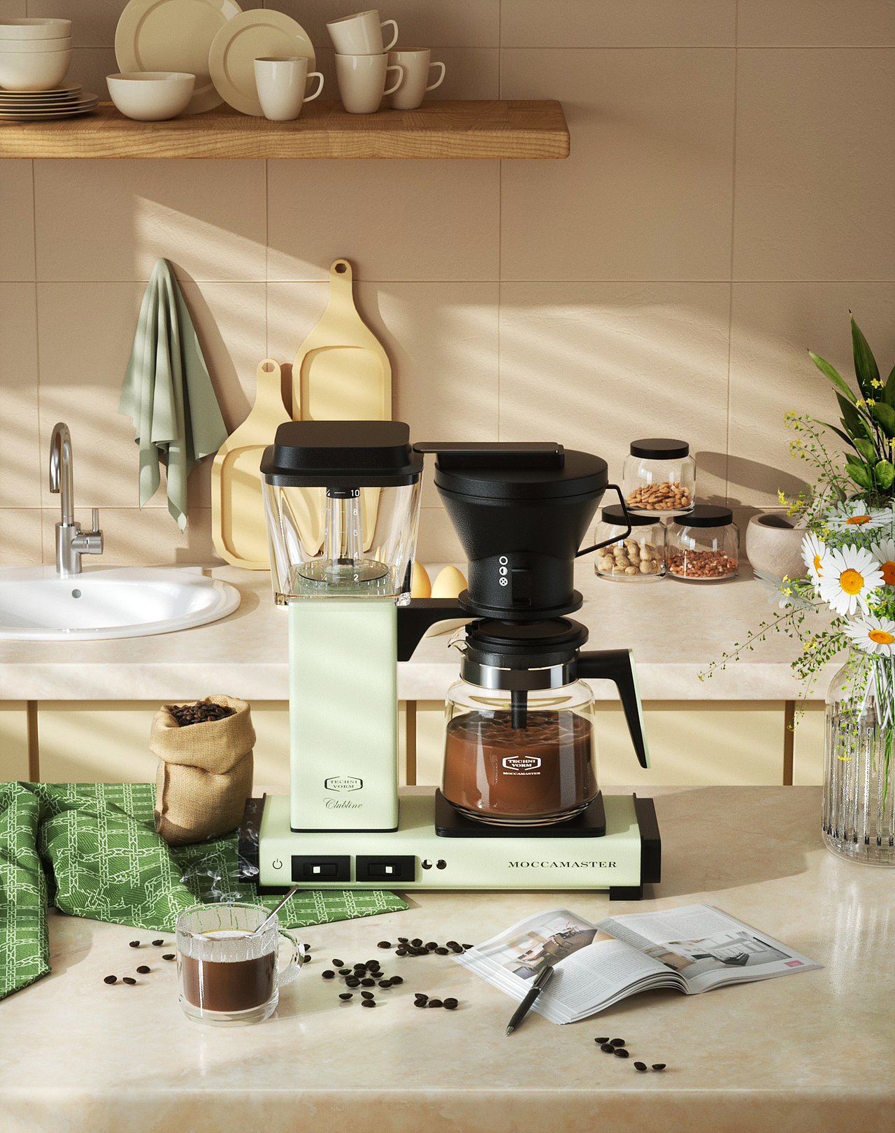 咖啡机场景渲染（图ZMzIzOTc4NTY4） - 电商 - 站酷设计师北城睡懒觉原创素材 - 站酷ZCOOL