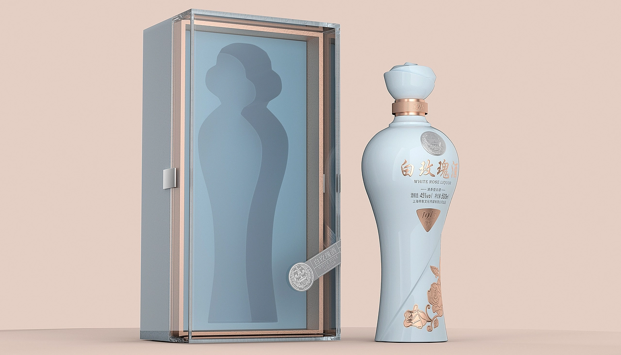 白玫瑰酒 | 包装设计 | 酒包装设计
