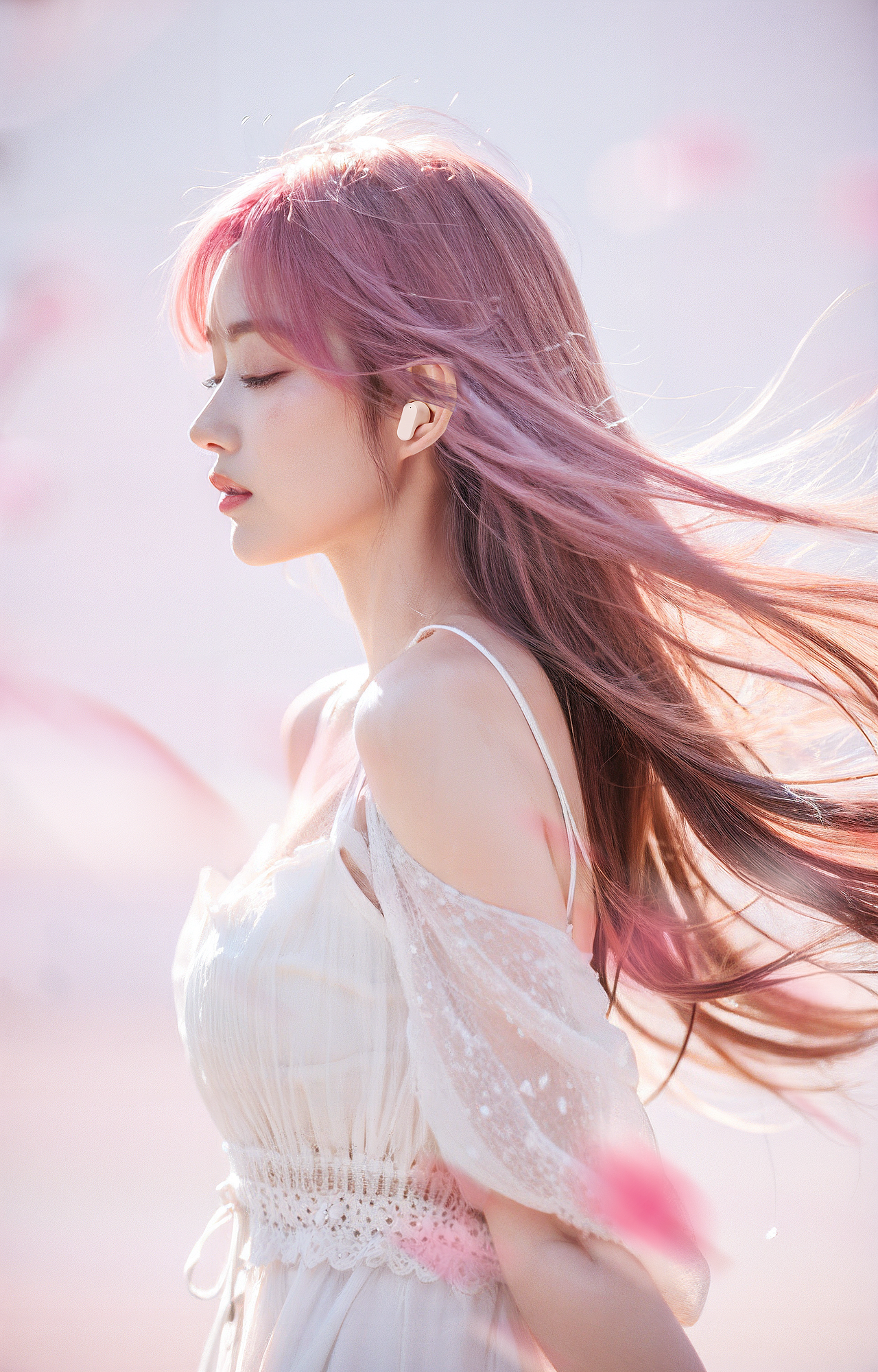 超爱粉色丨元气满满丨AI模特丨SD美女 | 场景渲染