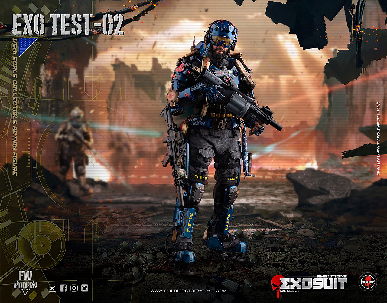 1/6比例未來系列-單兵外骨骼裝甲服”原型機-02”