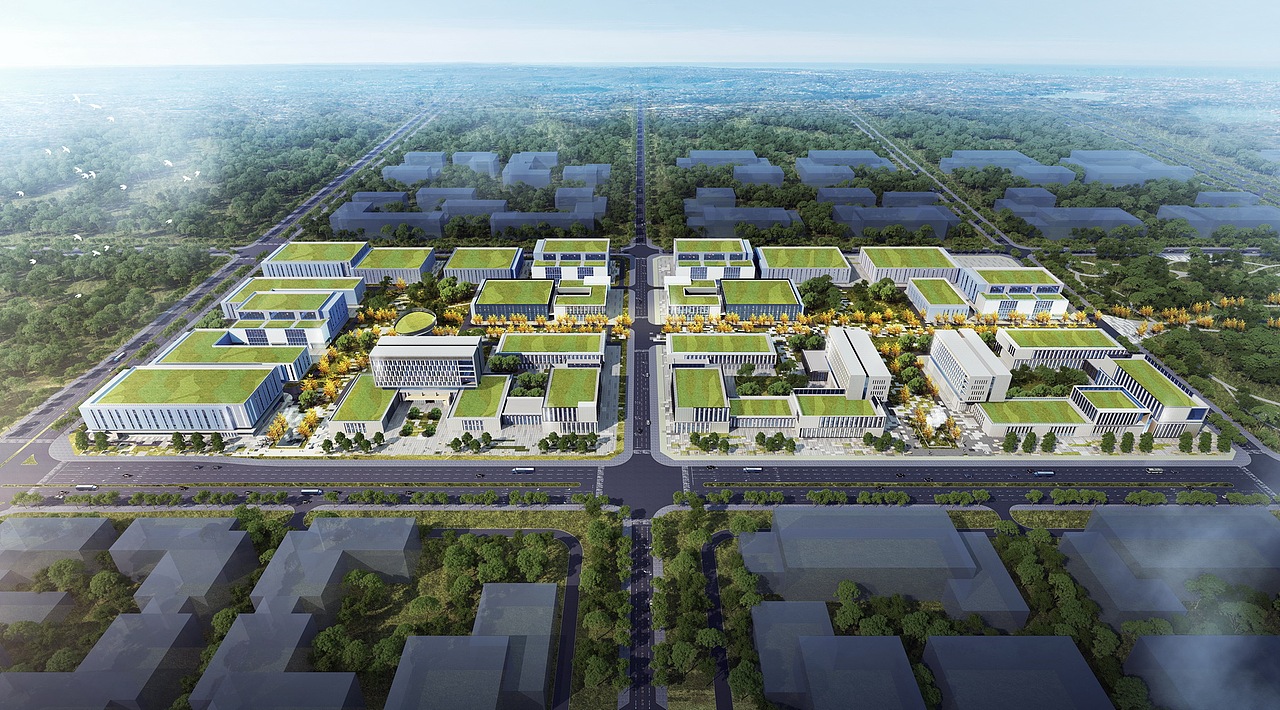 现代产业园SU模型下载