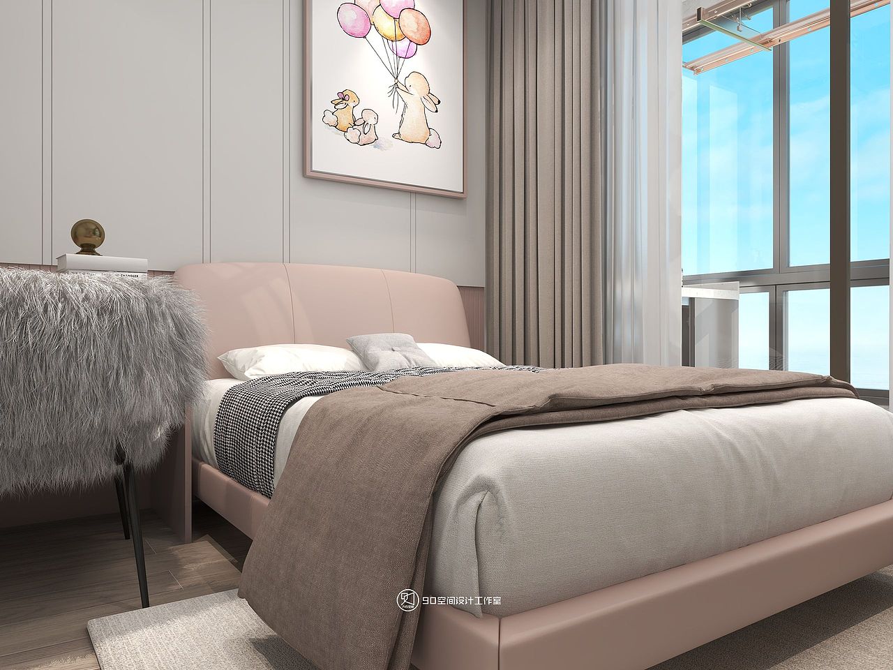 90空间设计∣131㎡现代风格,家需要一点温暖的橙色系