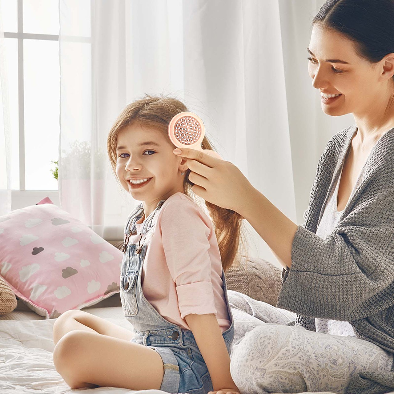 迷你折叠按摩梳