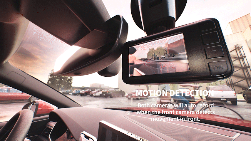 GKU 「D500」dash cam 行车记录仪相机亚马逊产品动画（图ZMzQyMjY1MjA4） - 动画/影视 - 站酷设计师Edward小山原创素材 - 站酷ZCOOL