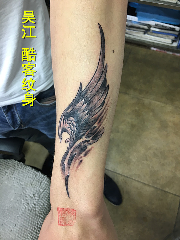 翅膀纹身#吴江纹身哪里好#苏州吴江纹身店#酷客纹身