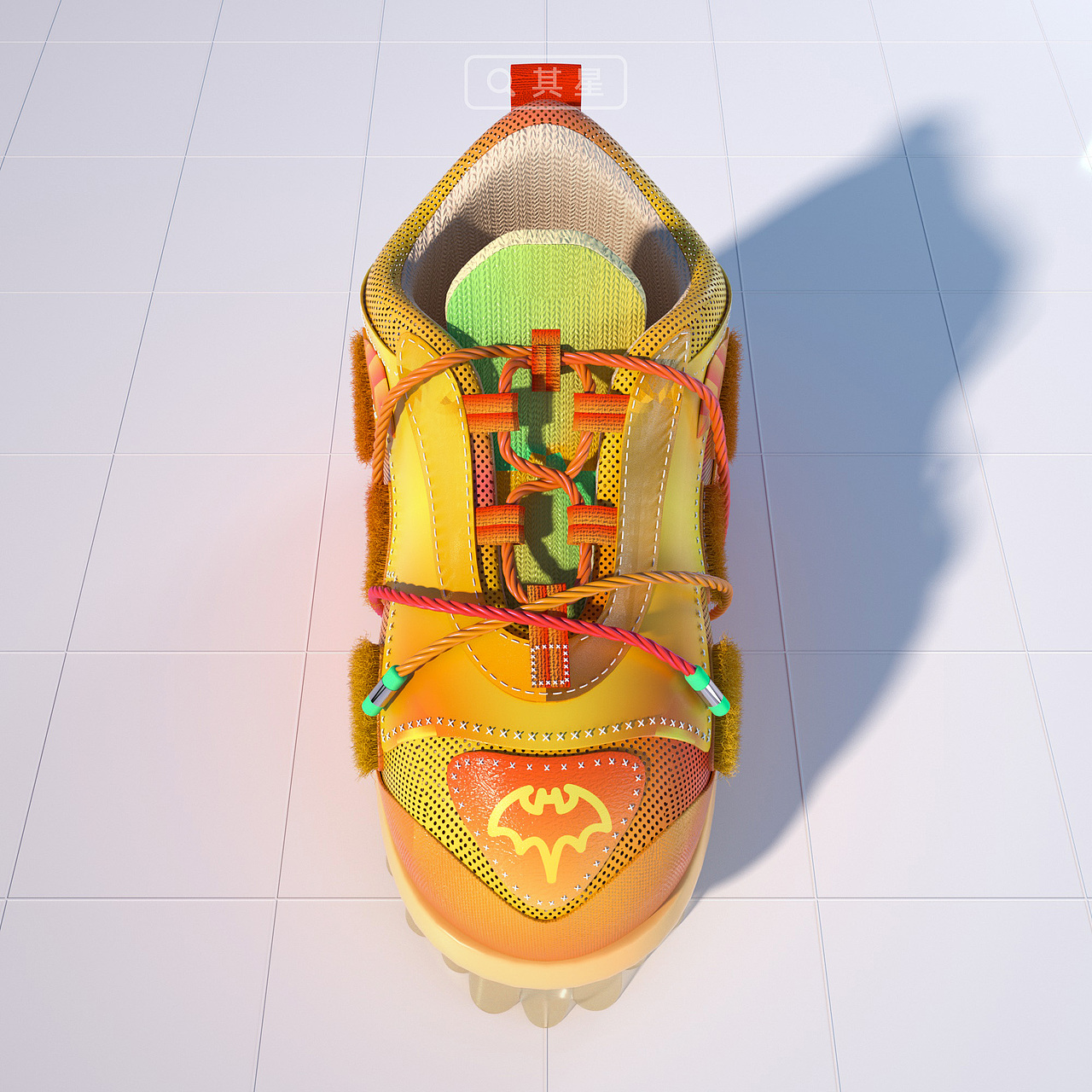 3D概念鞋 创意原型——毛毛虫（图ZMzE0Mjk2ODg4） - 其他三维 - 站酷设计师其星原创素材 - 站酷ZCOOL