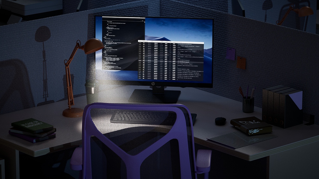 C4D动态产品视频(练习九)-办公室