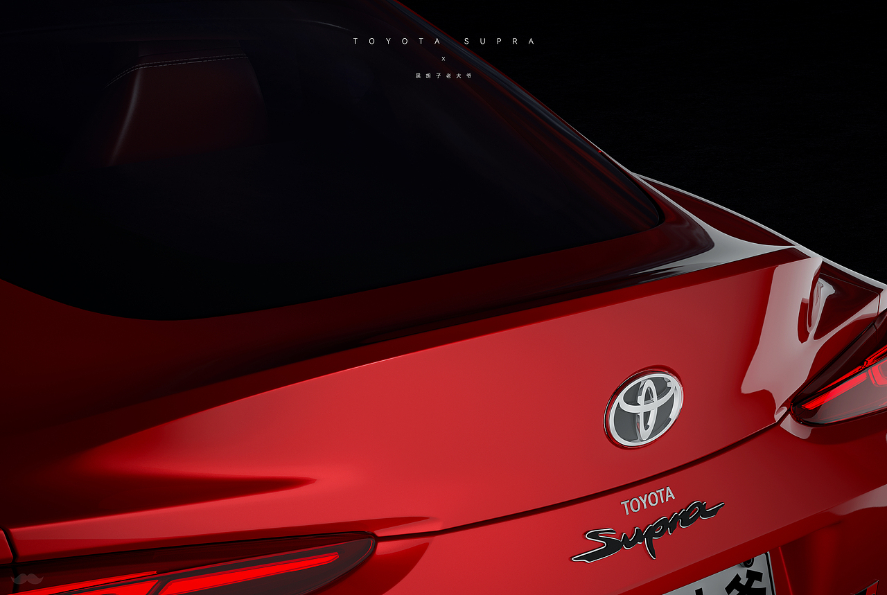 汽车场景渲染:Toyota-Supra