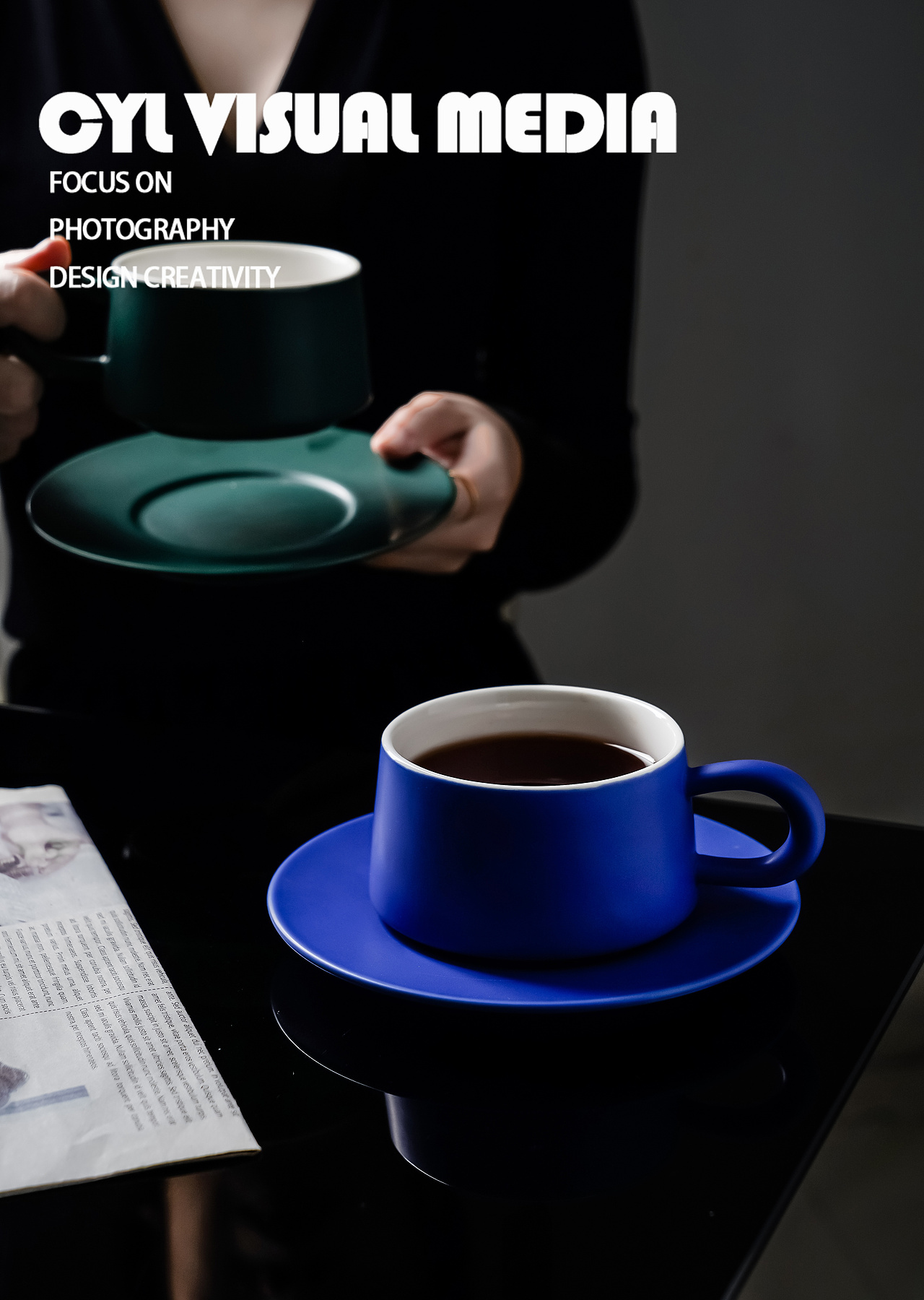 产品摄影|克莱因蓝咖啡杯（图ZMzIxMzYzMDY0） - 产品摄影 - 站酷设计师摄影师蔡依琳原创素材 - 站酷ZCOOL