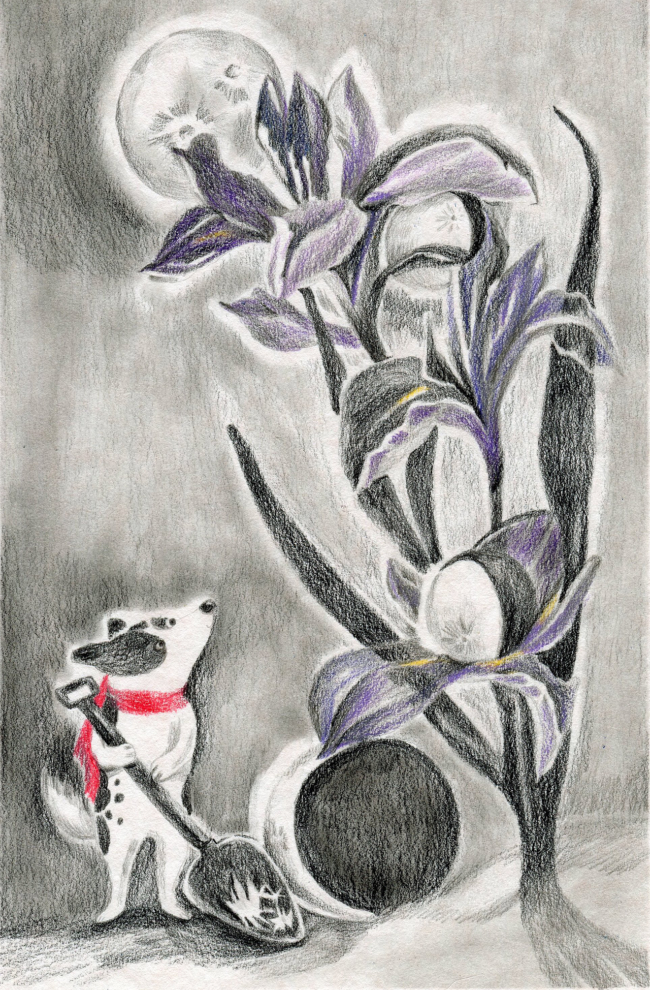 小狗元旦/艺术角色插画（图ZMzYzNzczOTI4） - 艺术插画 - 站酷设计师默酱MoJiang原创素材 - 站酷ZCOOL