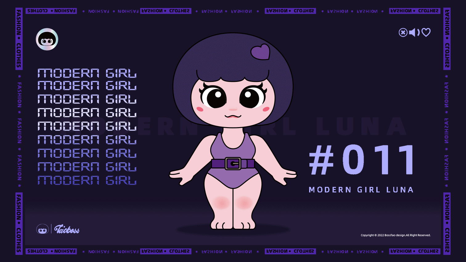 “露娜”卡通形象IP（图ZMzI0MTI1NDI0） - IP形象 - 站酷设计师南城桃子原创素材 - 站酷ZCOOL