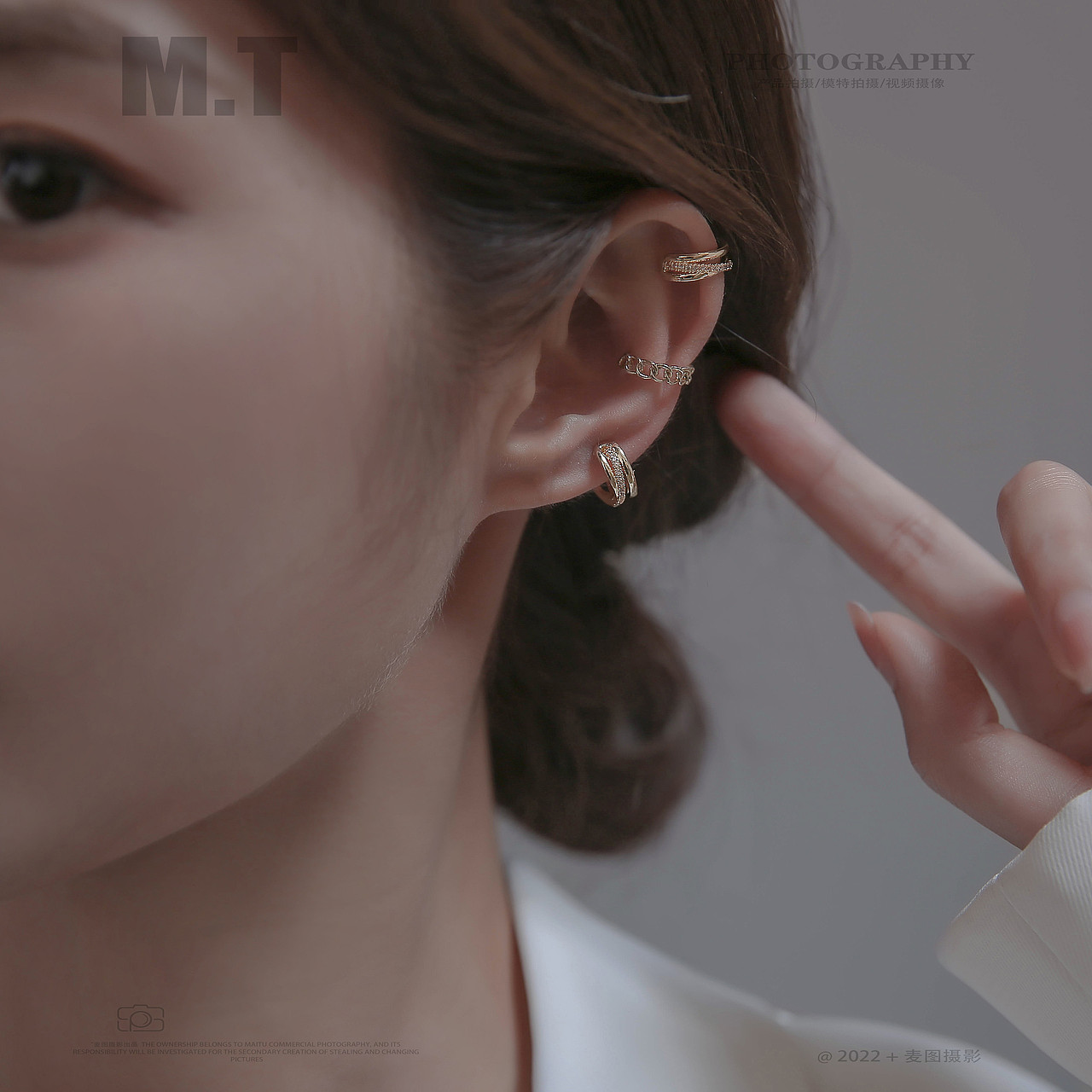 产品摄影 | 小众饰品 耳饰模特拍摄作品展示