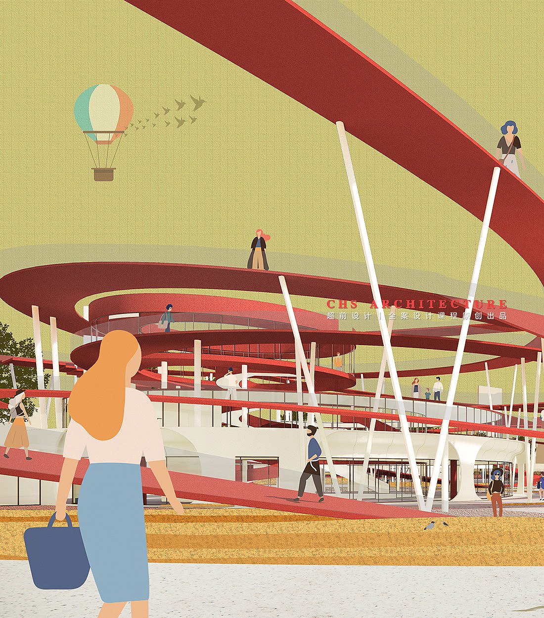 游哉·滨水景观规划方案设计X超前设计CHS ARCHITECTURE（图ZMzQ1MzE0NTg4） - 商业空间设计 - 站酷设计师超前设计CHS原创素材 - 站酷ZCOOL