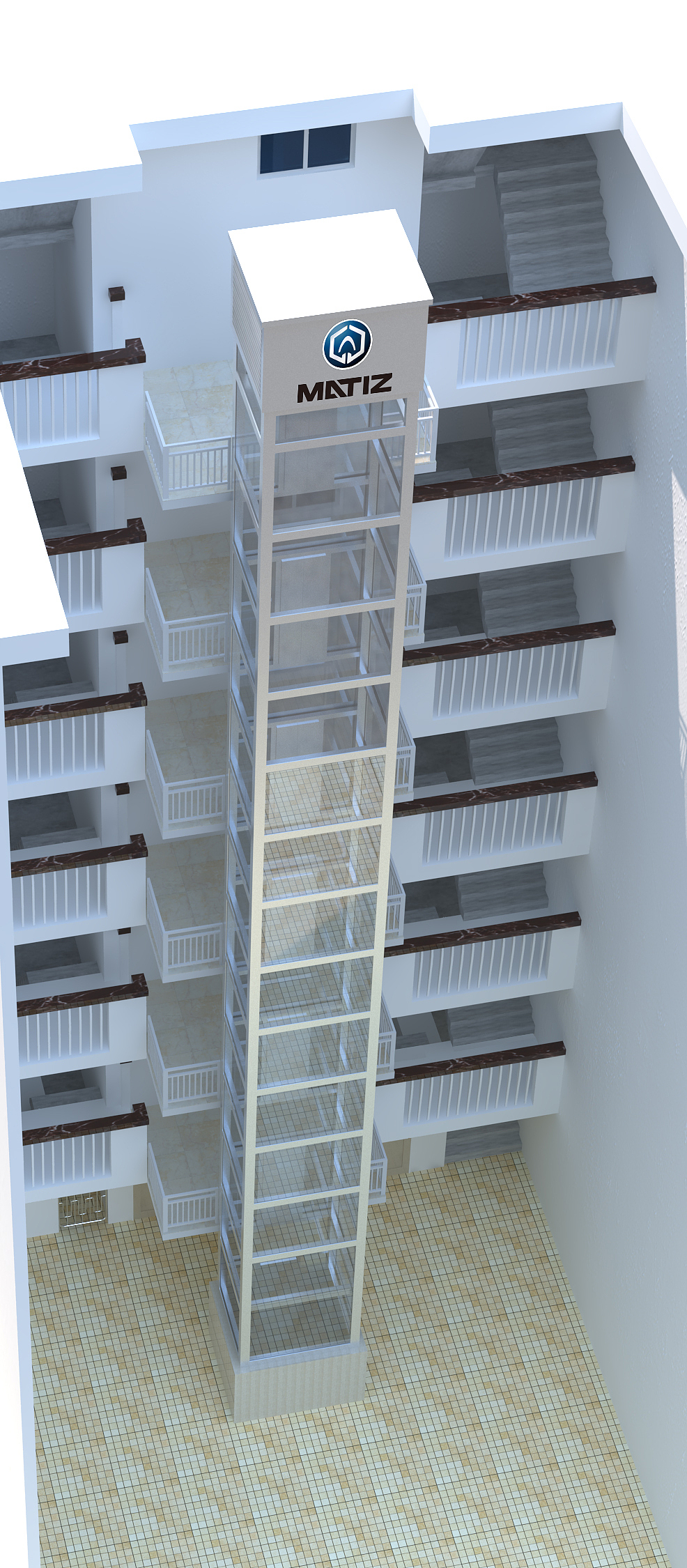 加装电梯效果图