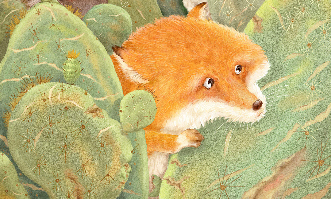 仙人掌与狐狸（图ZMzY3MjM4NzIw） - 商业插画 - 站酷设计师林林伊原创素材 - 站酷ZCOOL