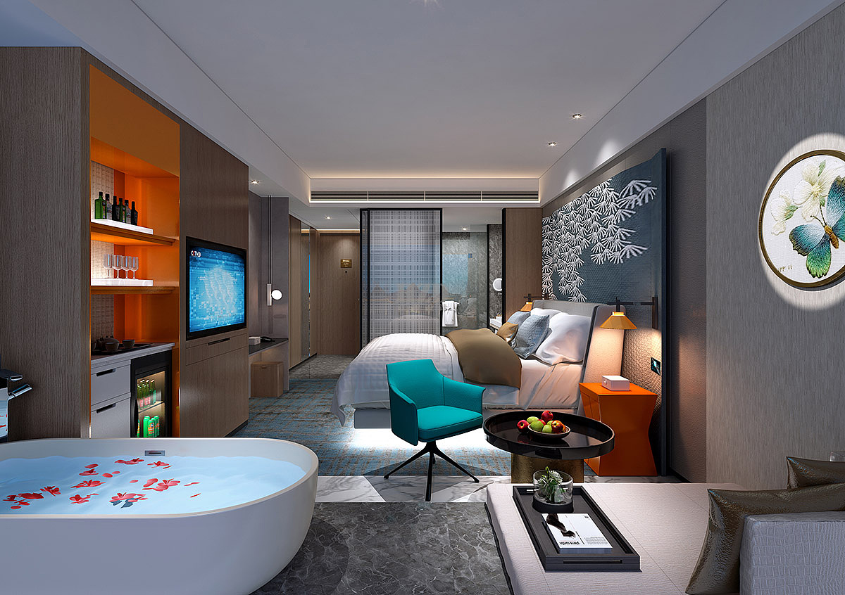 西宁唐道博丽雅布国际酒店-榆林星级酒店设计|红专设计（图ZMzEzODQwNTE2） - 酒店餐饮设计 - 站酷设计师红专设计更懂酒店原创素材 - 站酷ZCOOL