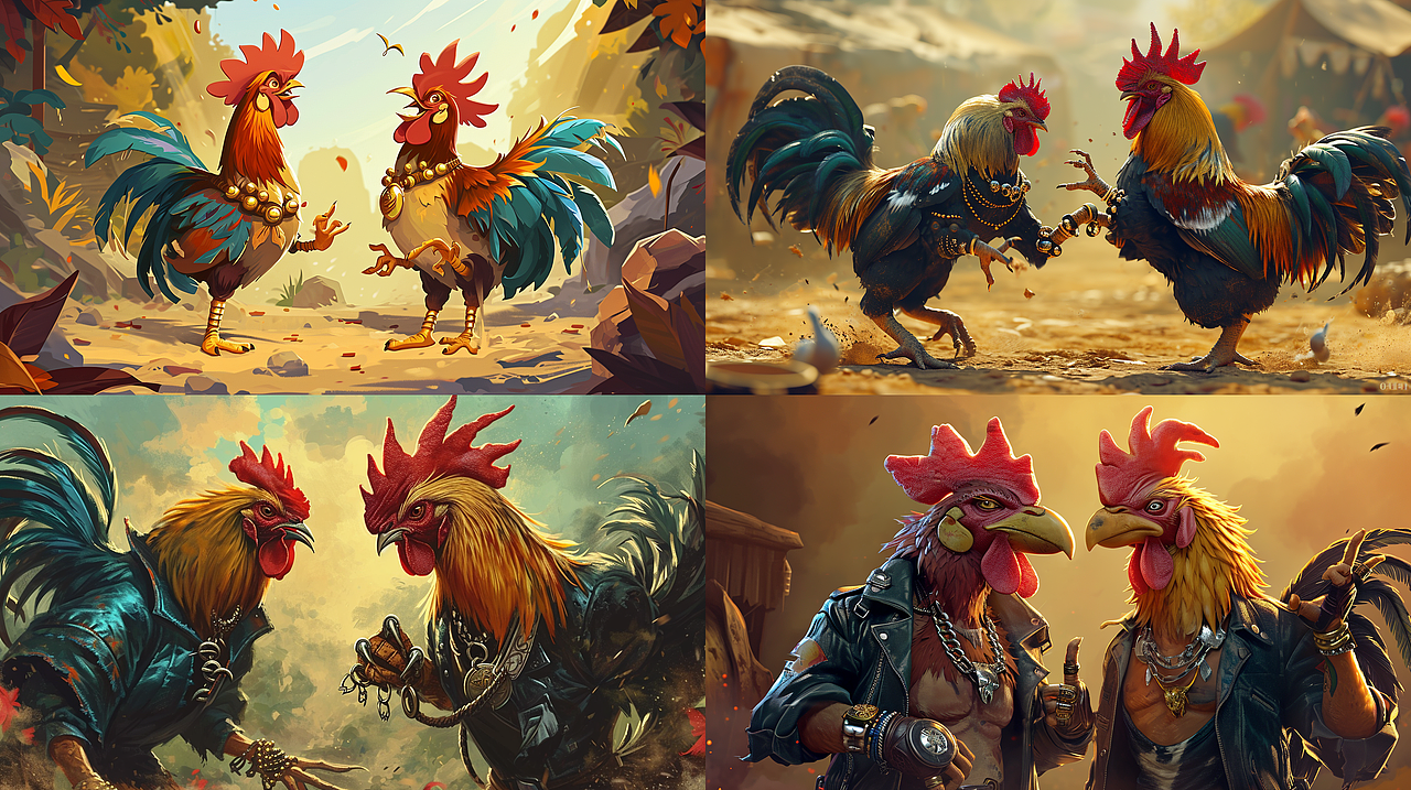 SD和MJ的技术演练脑暴图——鸡系列--斗鸡篇